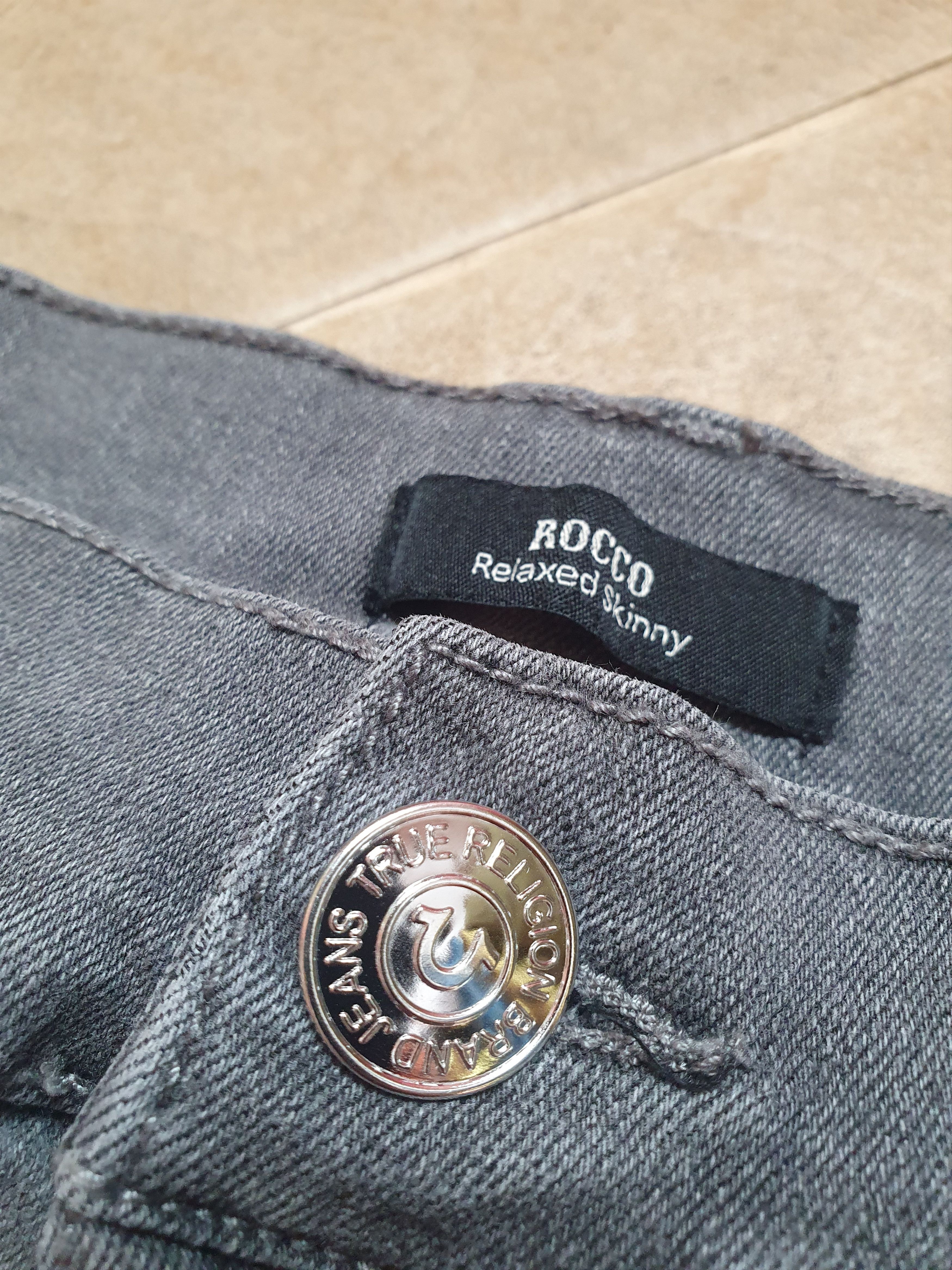 True Religion Gray Denim True Religion Mens Size 34 Rocco Relaxed Skinny Size US 34 / EU 50 - 16 Thumbnail