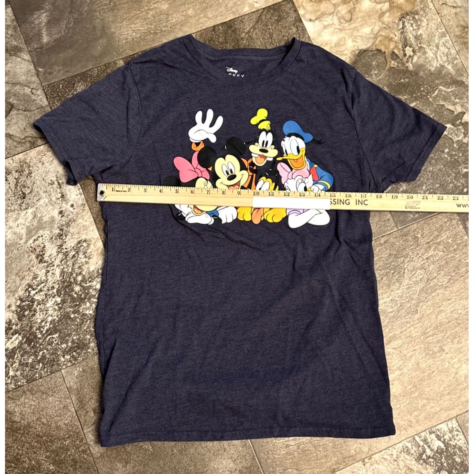 Disney Disney womens T-Shirt M Blue Cartoon Mickey Mouse Minnie Donald Daisy Goofy Pluto Size M / US 6-8 / IT 42-44 - 3 Thumbnail
