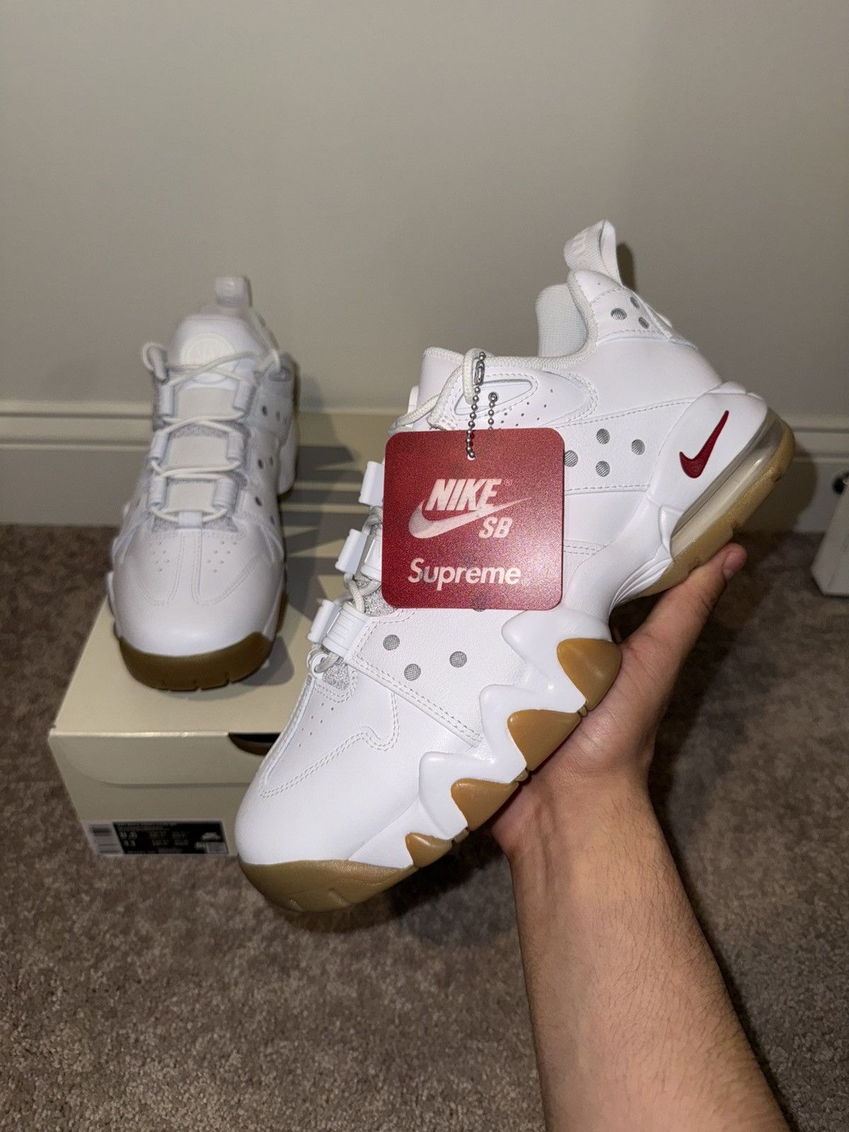 Nike × Supreme Supreme / Nike SB Air Max 2 CB '94 Low White Gum Size 9.5 Size US 9.5 / EU 42-43 - 1 Thumbnail