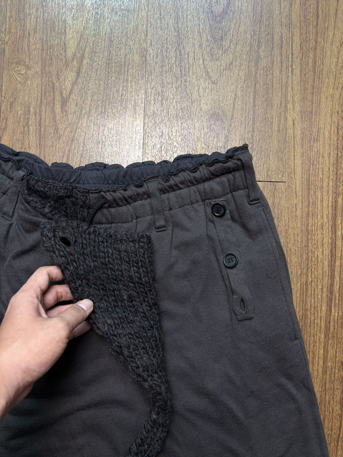 Yohji Yamamoto AW15 Yohji Yamamoto Pour Homme Hybrid Wool Wrap Skirt Pants Size US 32 / EU 48 - 6 Thumbnail