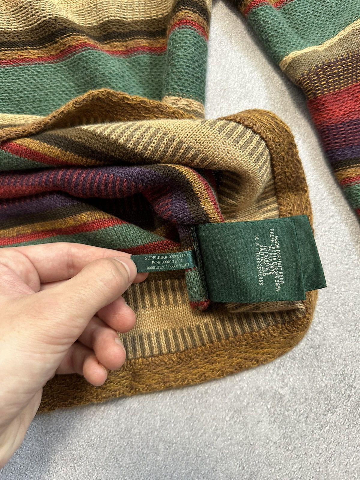 Ralph Lauren Vintage Lauren Ralph Lauren Striped Knit Sweater Size M / US 6-8 / IT 42-44 - 6 Thumbnail