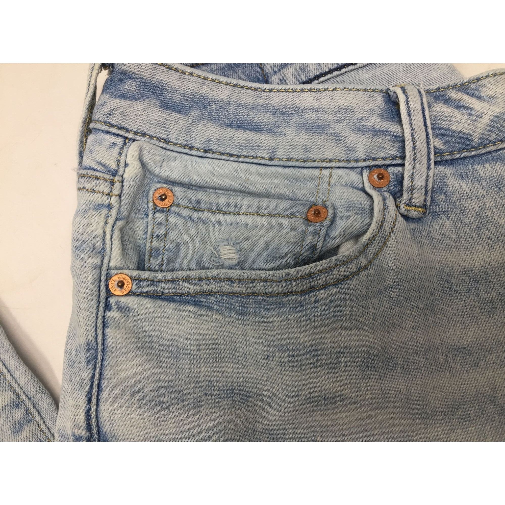 American Eagle Outfitters Mens American Eagle Airflex 360 Slim Blue Jeans Size 32x30 Size US 32 / EU 48 - 6 Thumbnail
