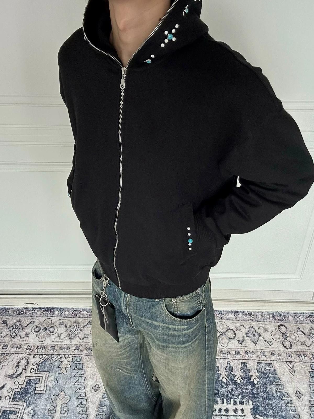 Other Boxy Sapphire Hooded Zip Hoodie Size US L / EU 52-54 / 3 - 1 Thumbnail