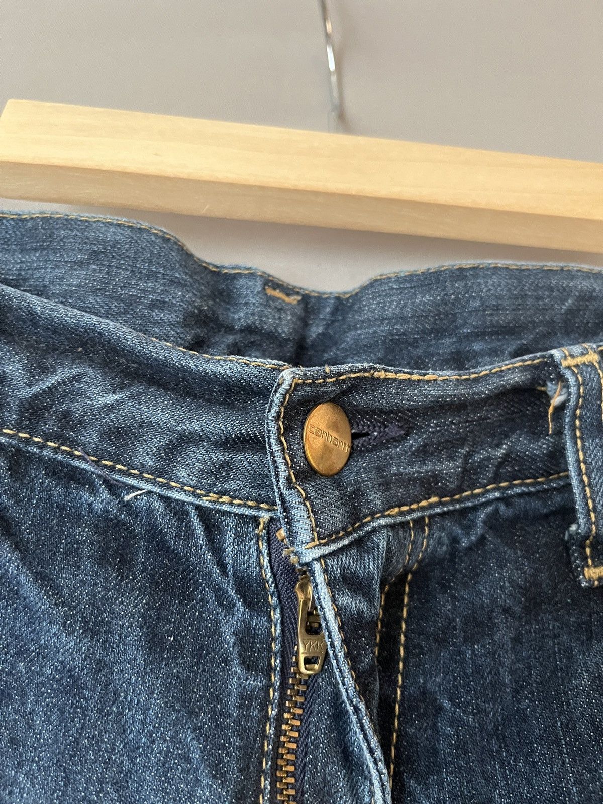 Carhartt Carhartt Western Bermuda Denim Shorts Size US 33 - 6 Thumbnail