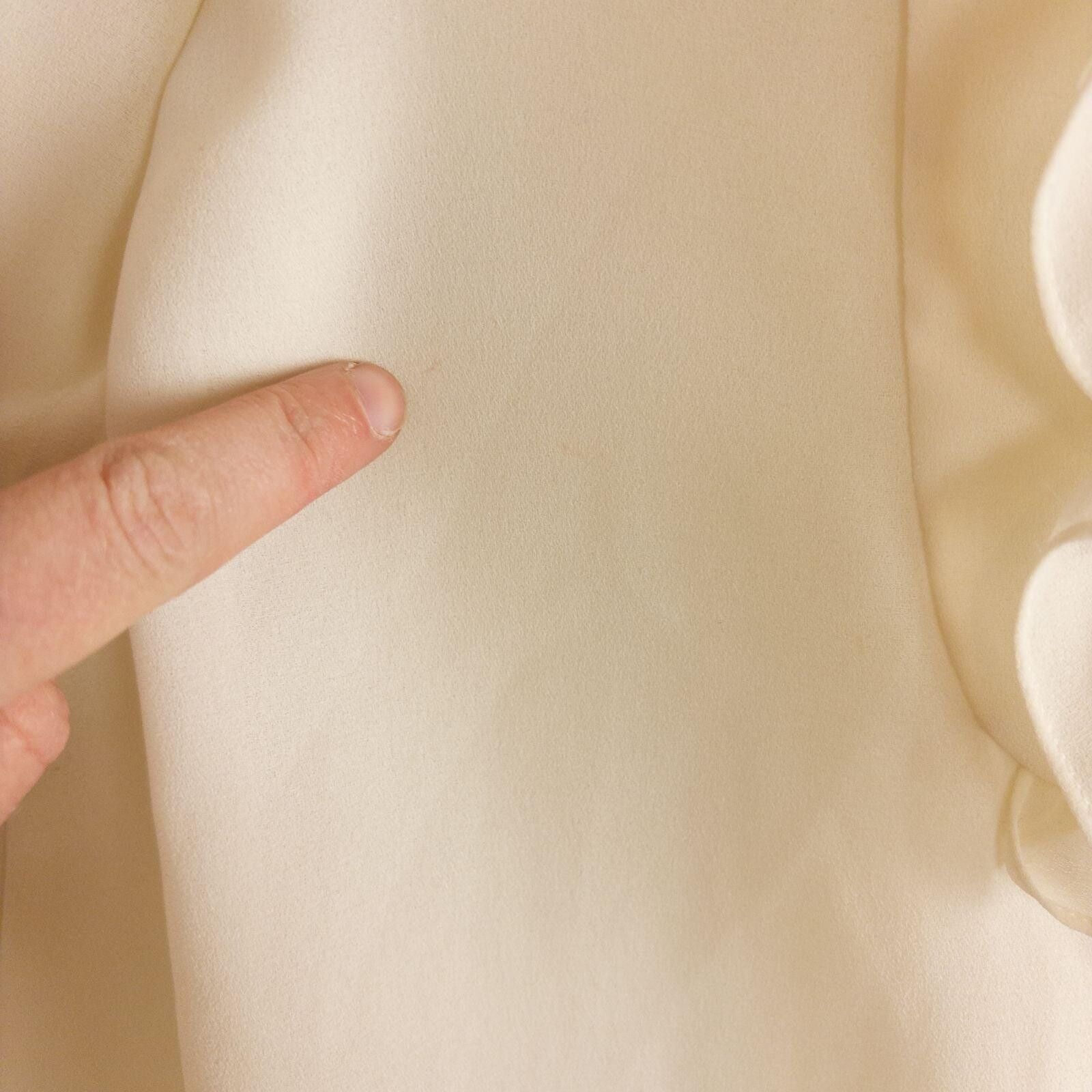 Other Lloyd Williams Vintage Ivory Solid Blouse Womens 8 Medium Size M / US 6-8 / IT 42-44 - 6 Thumbnail