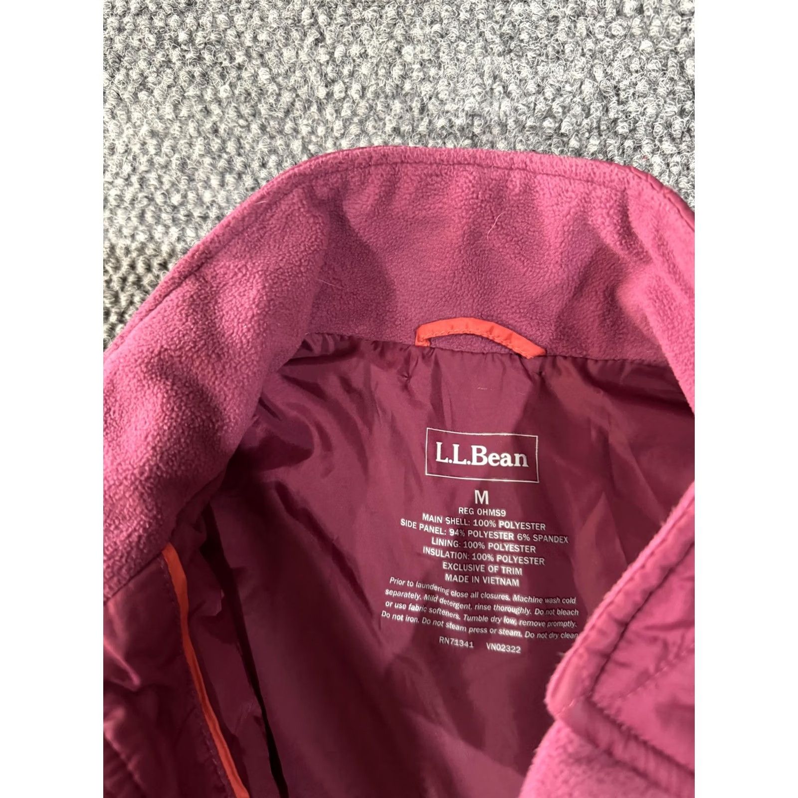 Vintage L.L.Bean Vest Womens M Pink Quilted Fleece Lined Softshell Full Zip Outdoor Vest Women Medium Pink Quilted Insulated Pockets Front Zip Size M / US 6-8 / IT 42-44 - 5 Thumbnail