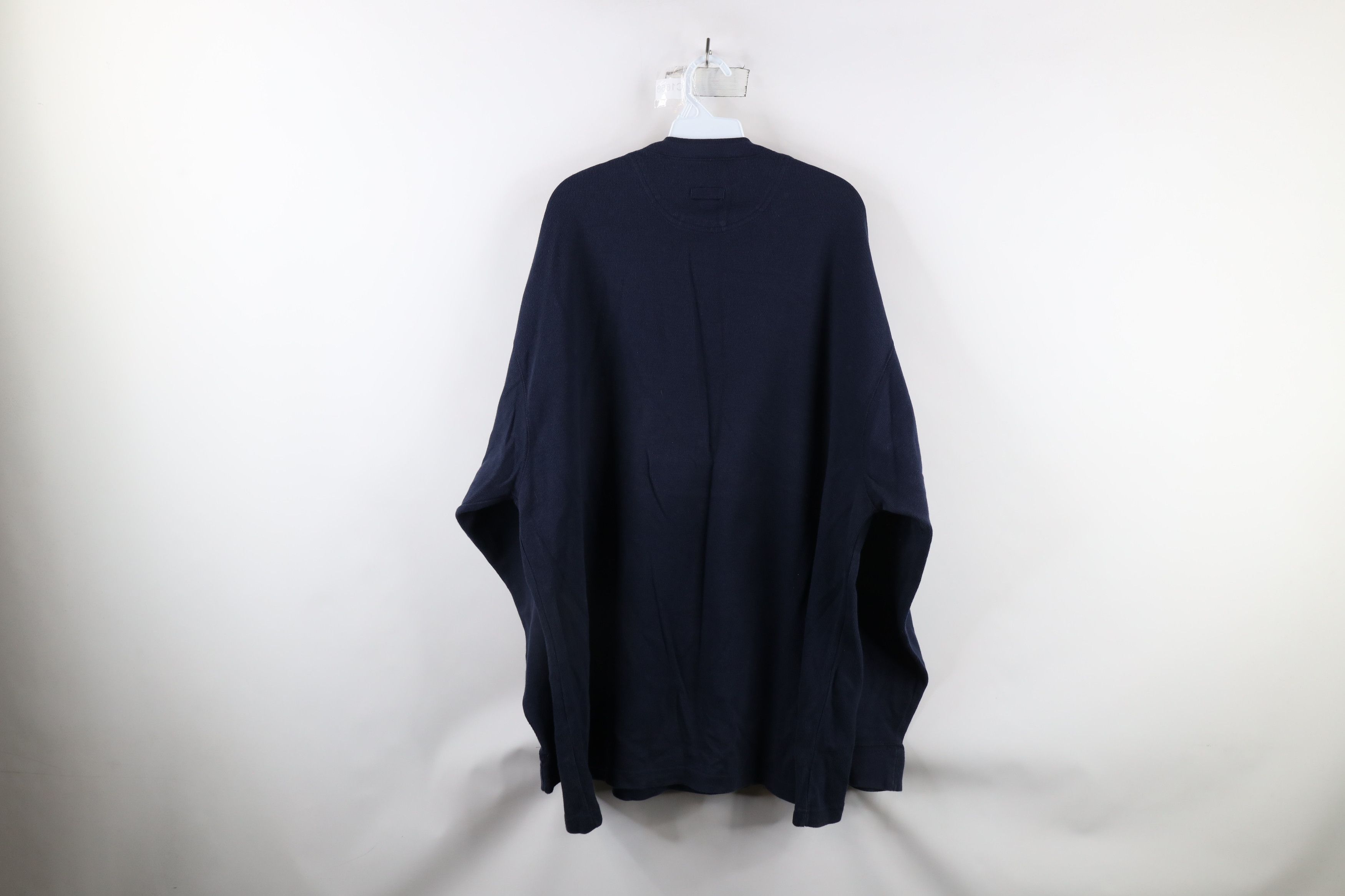 Vintage Vintage 90s Streetwear Heavyweight Henley T-Shirt Blue Size US XL / EU 56 / 4 - 6 Thumbnail