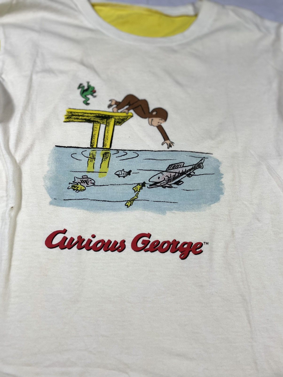 Anime × Vintage Vintage Curious George Rare Long sleeve Yellow Size US M / EU 48-50 / 2 - 3 Thumbnail