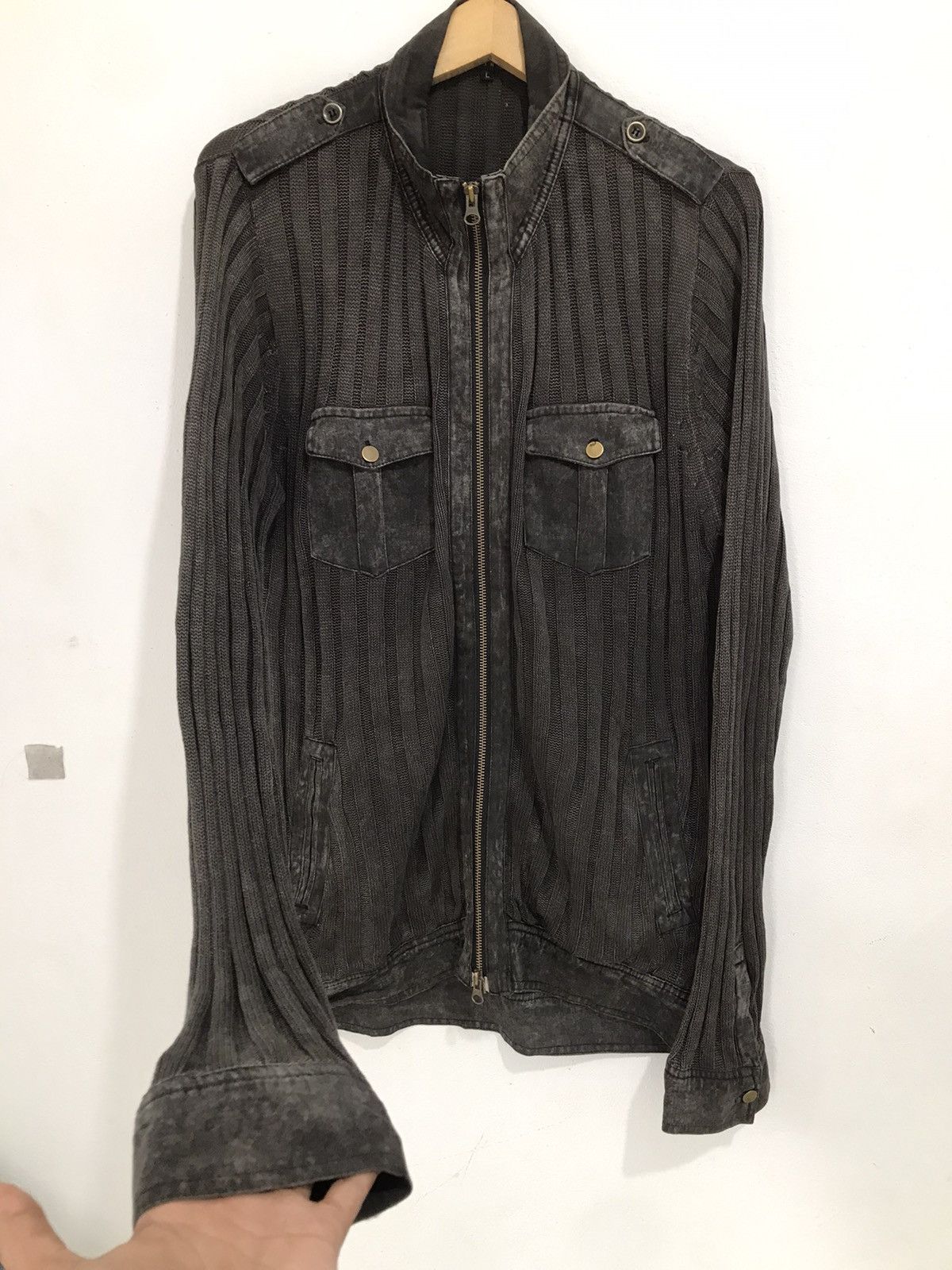 image of If Six Was Nine x Kmrii Gothic Long Sleeve Western Comando Style Spinash Japan in Black (Size Large