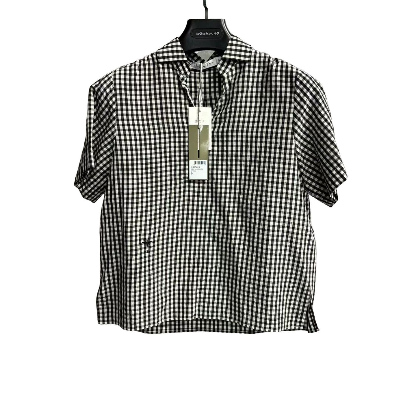 Dior Dior Gingham Silk Blouse 34 Size XS / US 0-2 / IT 36-38 - 1 Thumbnail