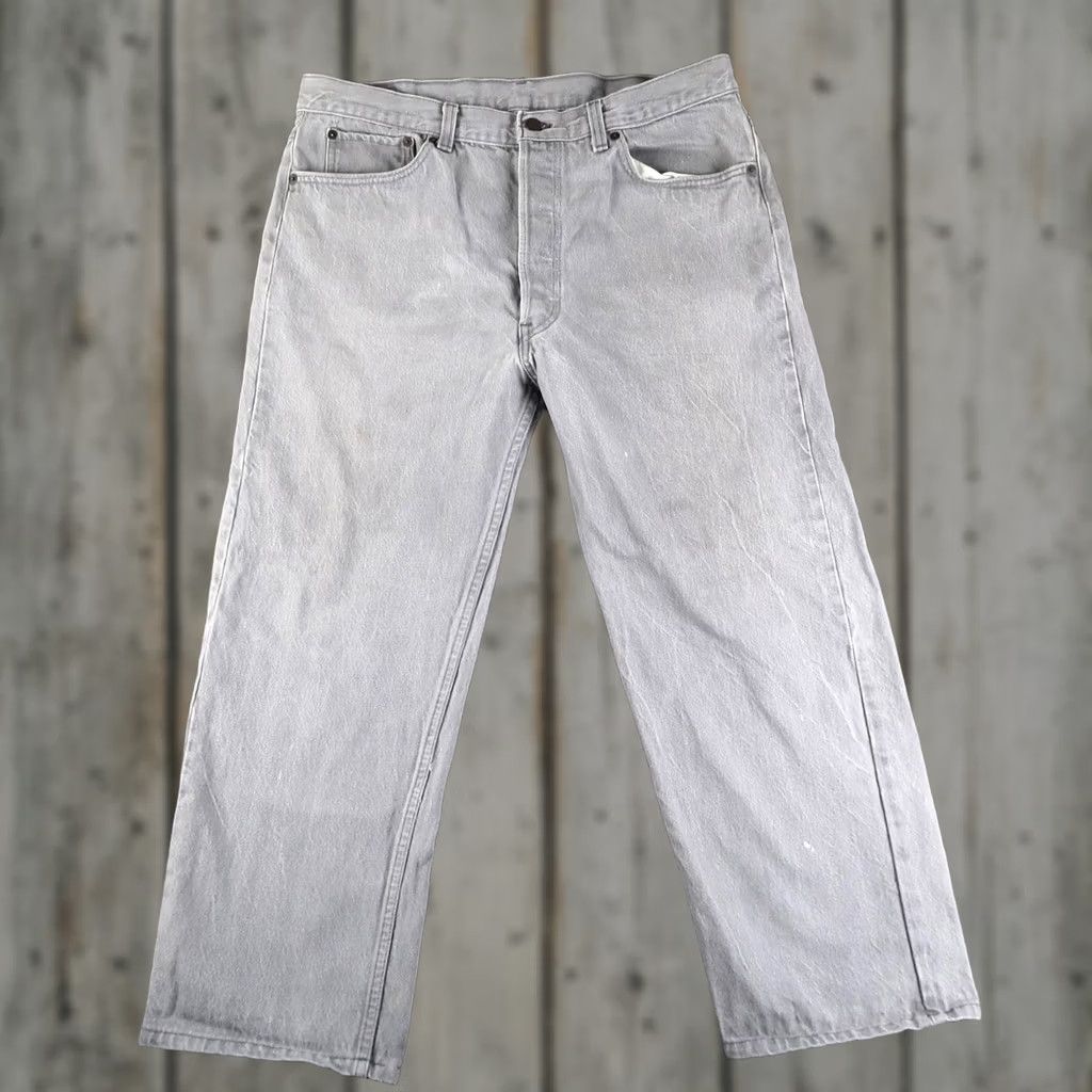 Levi's VINTAGE Levi's 501 Jeans Mens Gray 90s 38x32 Straight Denim 5-Pocket USA Size US 38 / EU 54 - 1 Thumbnail
