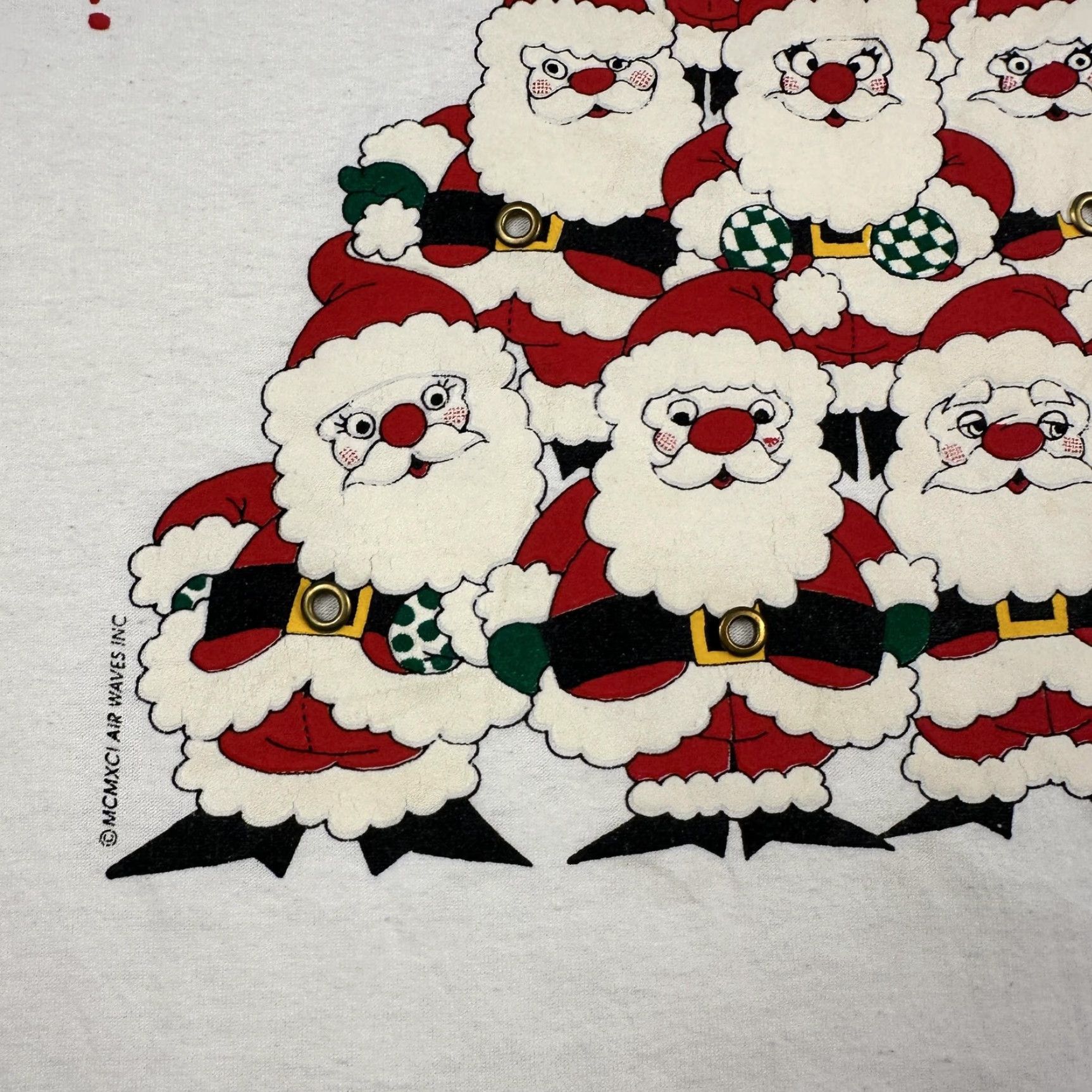 Vintage VINTAGE Santa Ho Ho Ho Shirt Mens Large White 1991 90s Christmas Graphic Print T-Shirt Mens Large White Santa Claus Xmas Vintage Size US L / EU 52-54 / 3 - 5 Thumbnail