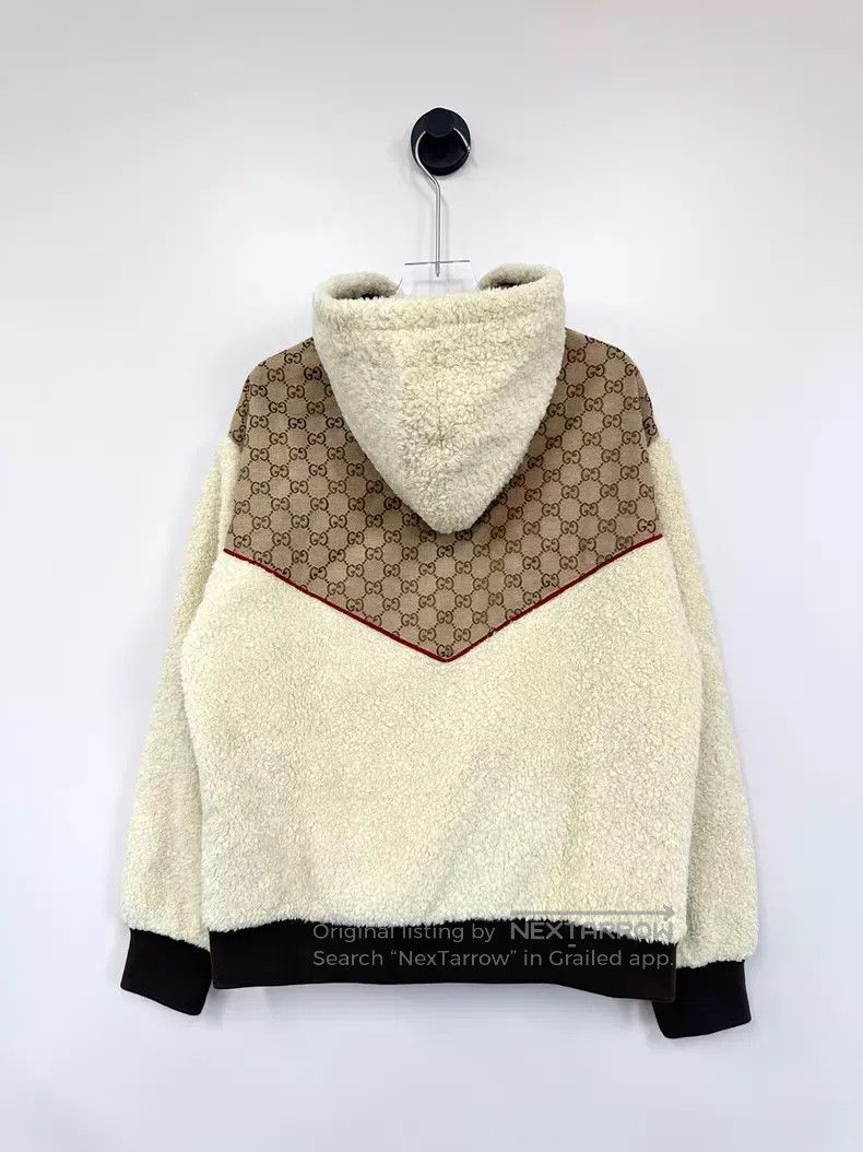 Gucci Gucci Co-branded old flower stitching teddy fleece jacket Size XS / US 0-2 / IT 36-38 - 2 Thumbnail