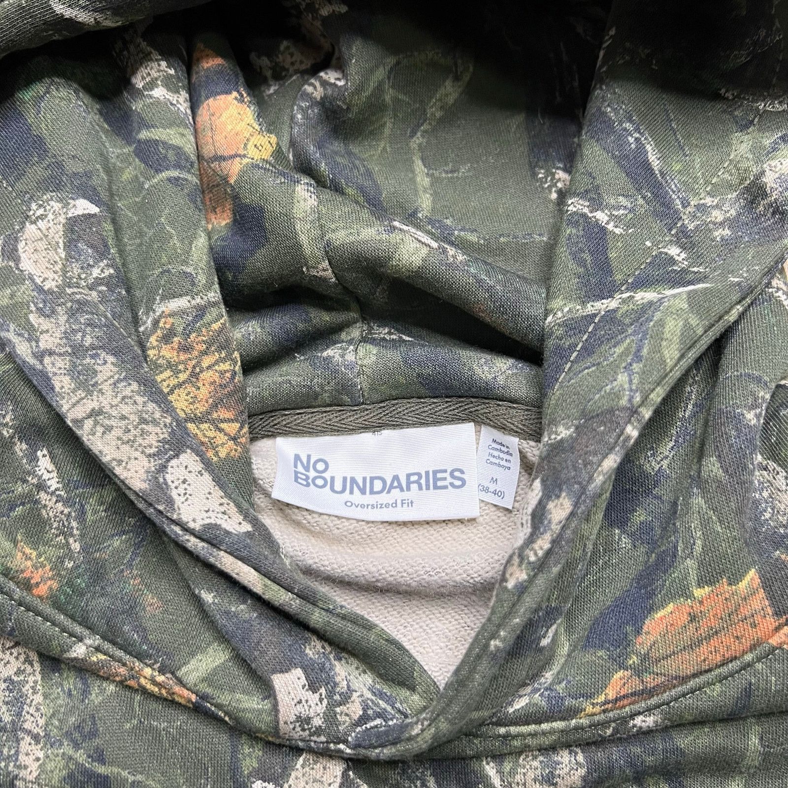 Vintage Y2K Boundaries All Gender Oversized Fleece Hoodie green M Size US M / EU 48-50 / 2 - 2 Thumbnail