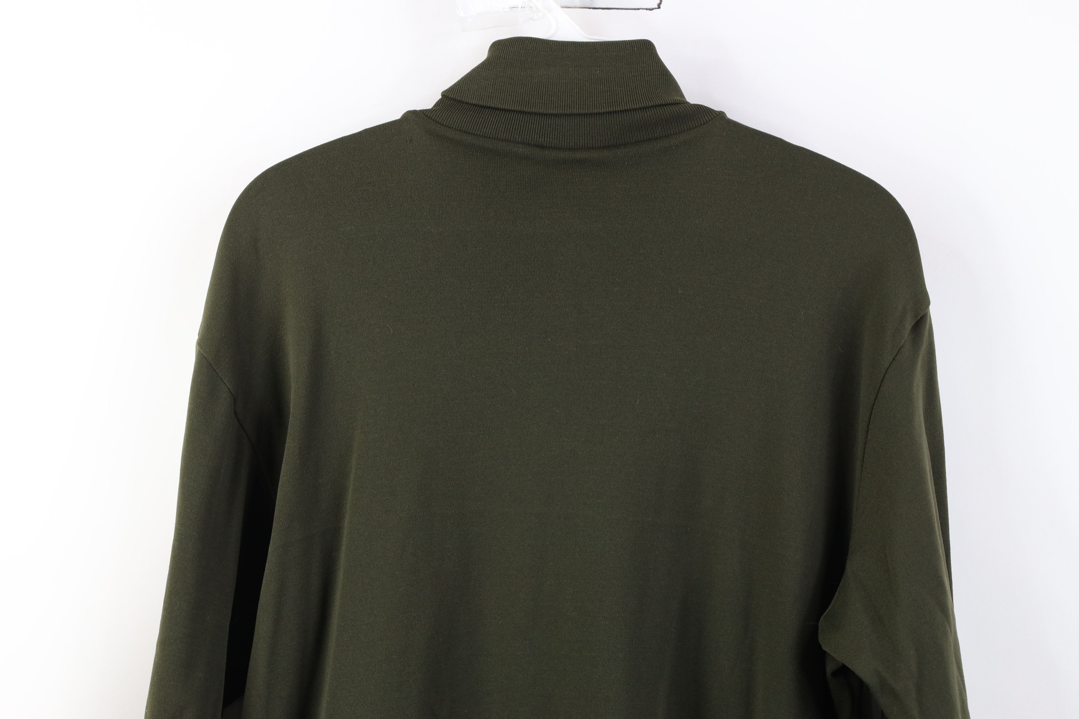 Vintage Vintage 60s Ban Lon Obermeyer Turtleneck Shirt Olive Green Size US L / EU 52-54 / 3 - 10 Thumbnail