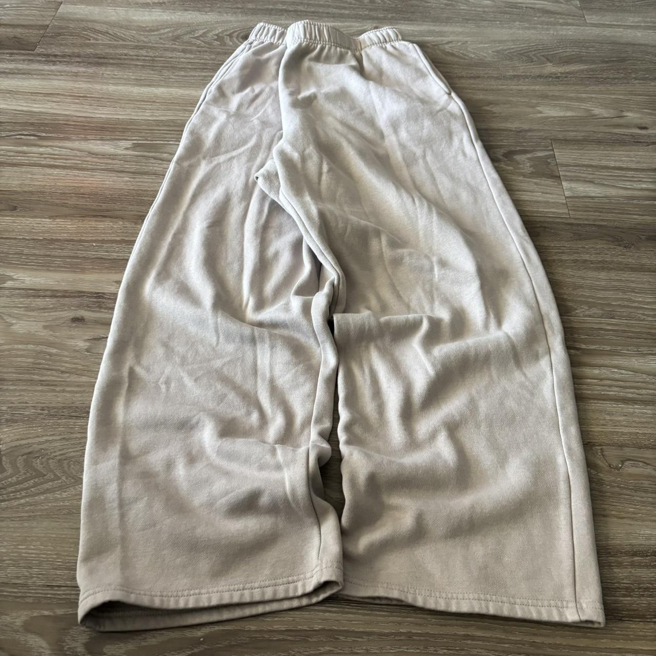 Japanese Brand Crazy Vintage Y2K/2000s Baggy Beige Skater Style Streetwear Sweatpants! Fits XL Size US 36 / EU 52 - 3 Thumbnail