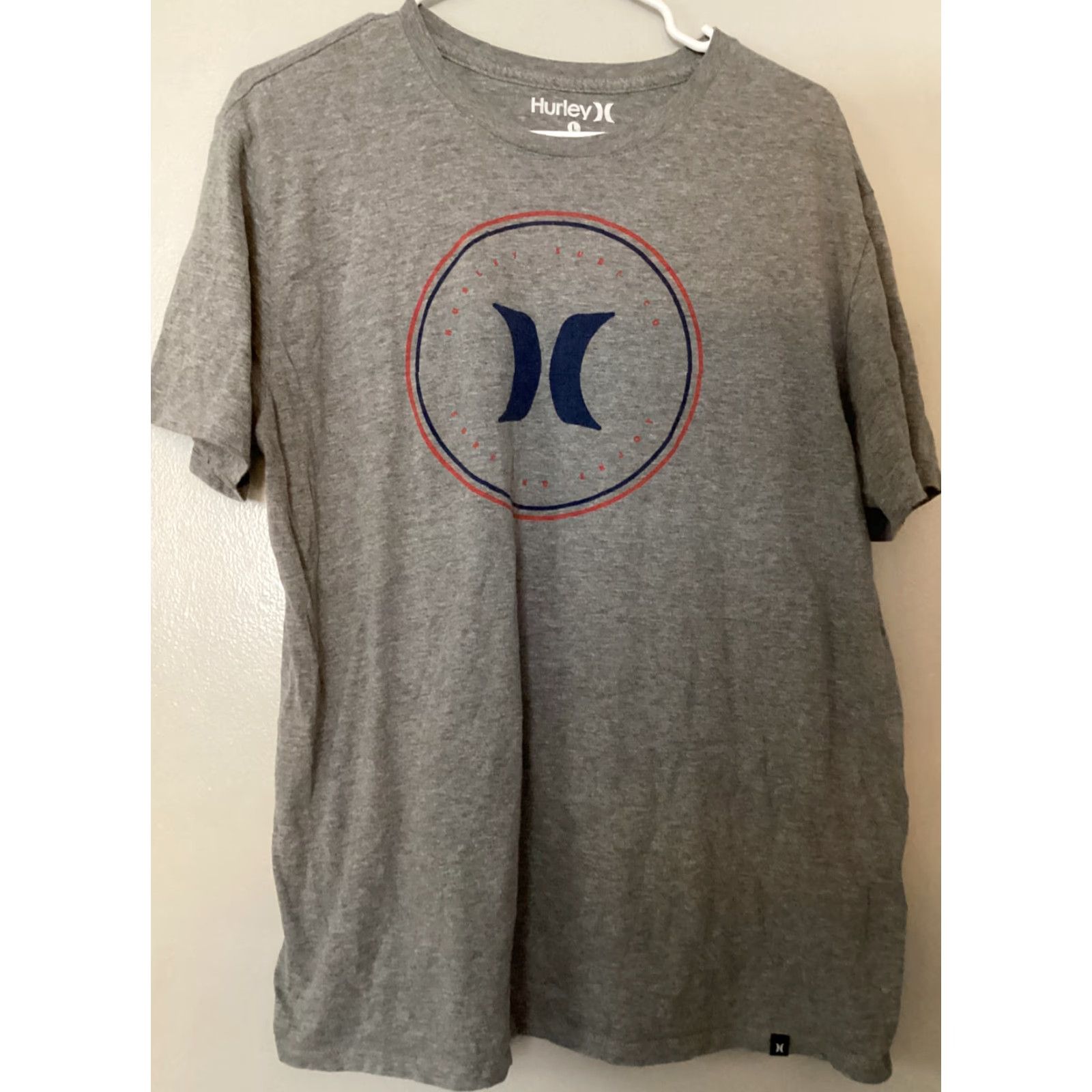 Hurley Hurley T-Shirt Shirt L Adult Large Gray Short Sleeve Logo Surf And Enjoy Mens Size US L / EU 52-54 / 3 - 2 Thumbnail