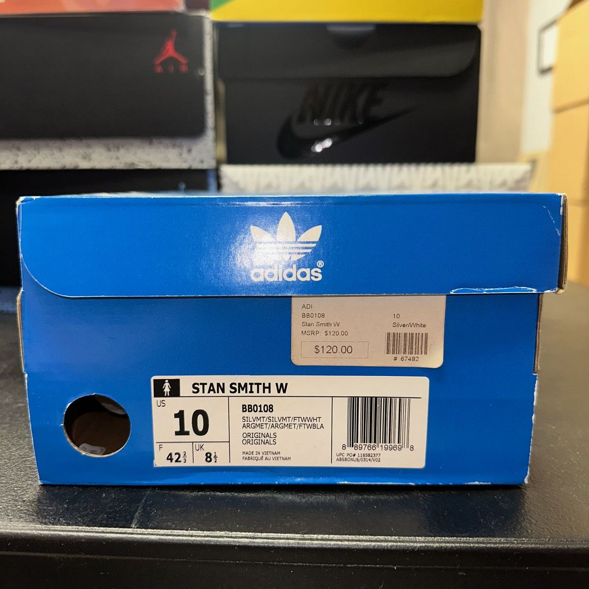 Adidas Size 10W - adidas Stan Smith Boost Metallic Silver - BB0108 Size US 10 / IT 40 - 7 Thumbnail