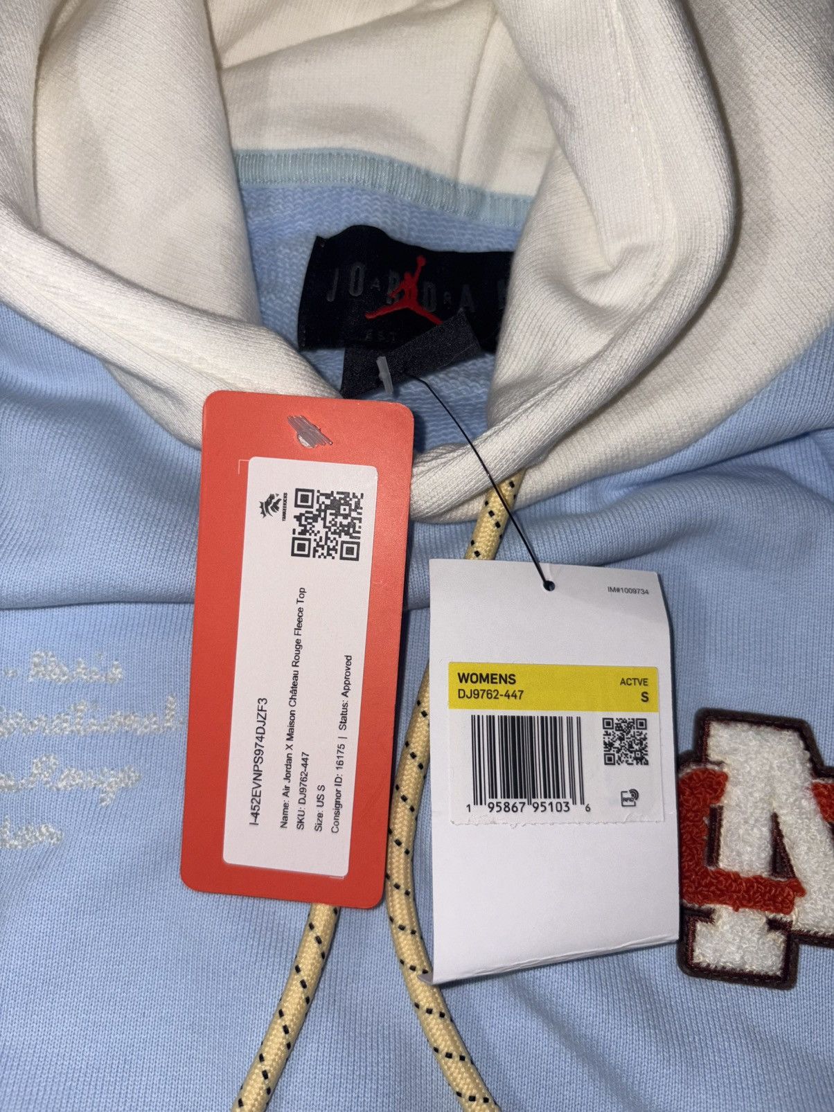 Jordan Brand Air Jordan x Maison Chateau Rogue Fleece Top Size S / US 4 / IT 40 - 3 Thumbnail