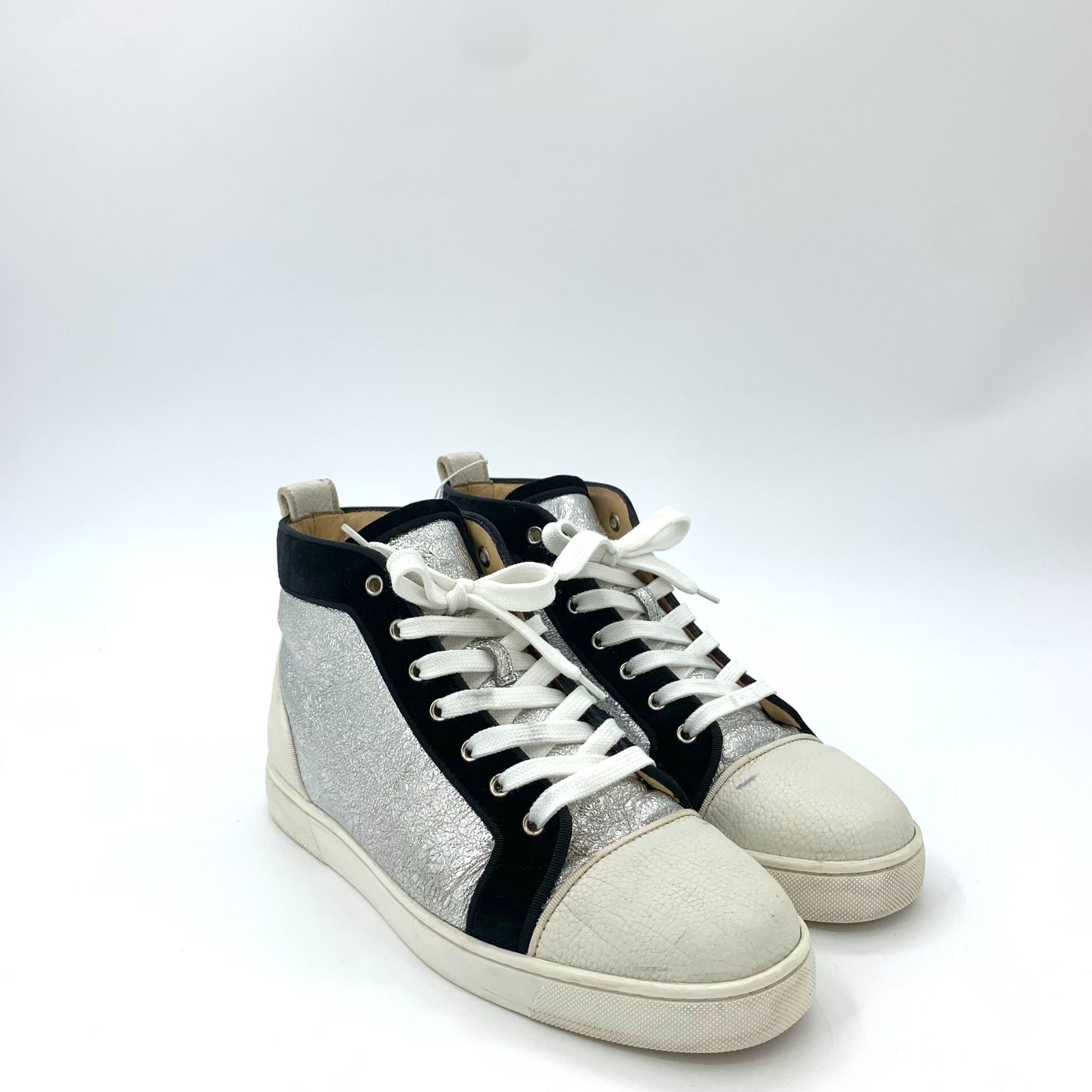 Christian Louboutin Christian Louboutin Color-Block High-Top Sneakers (Size 41) Size US 8 / EU 41 - 1 Thumbnail