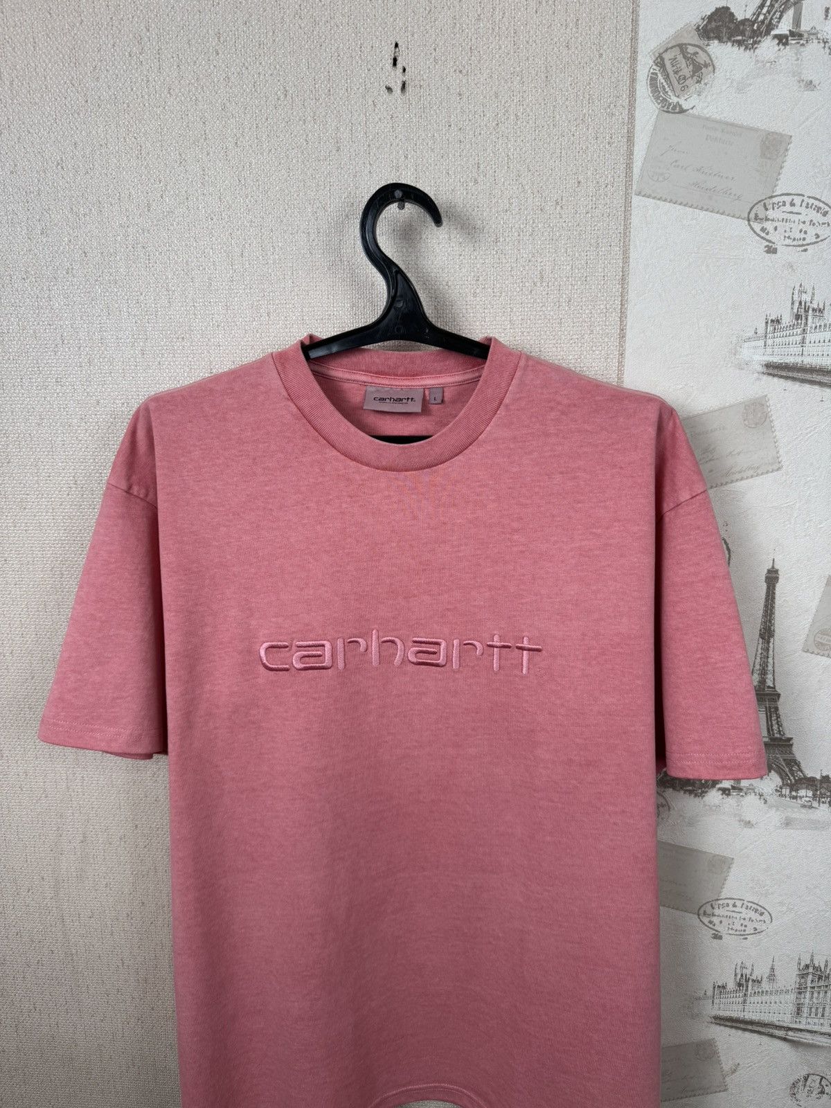 Carhartt Carhartt T shirt Embroidered Logo Pink Duster L Streetwear Size US L / EU 52-54 / 3 - 4 Thumbnail