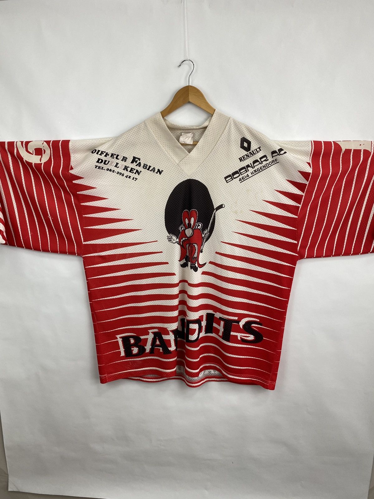 NHL × Nike Vintage 90s Bandits 19 Willimann Hockey Jersey Rare Retro Size US XL / EU 56 / 4 - 2 Thumbnail