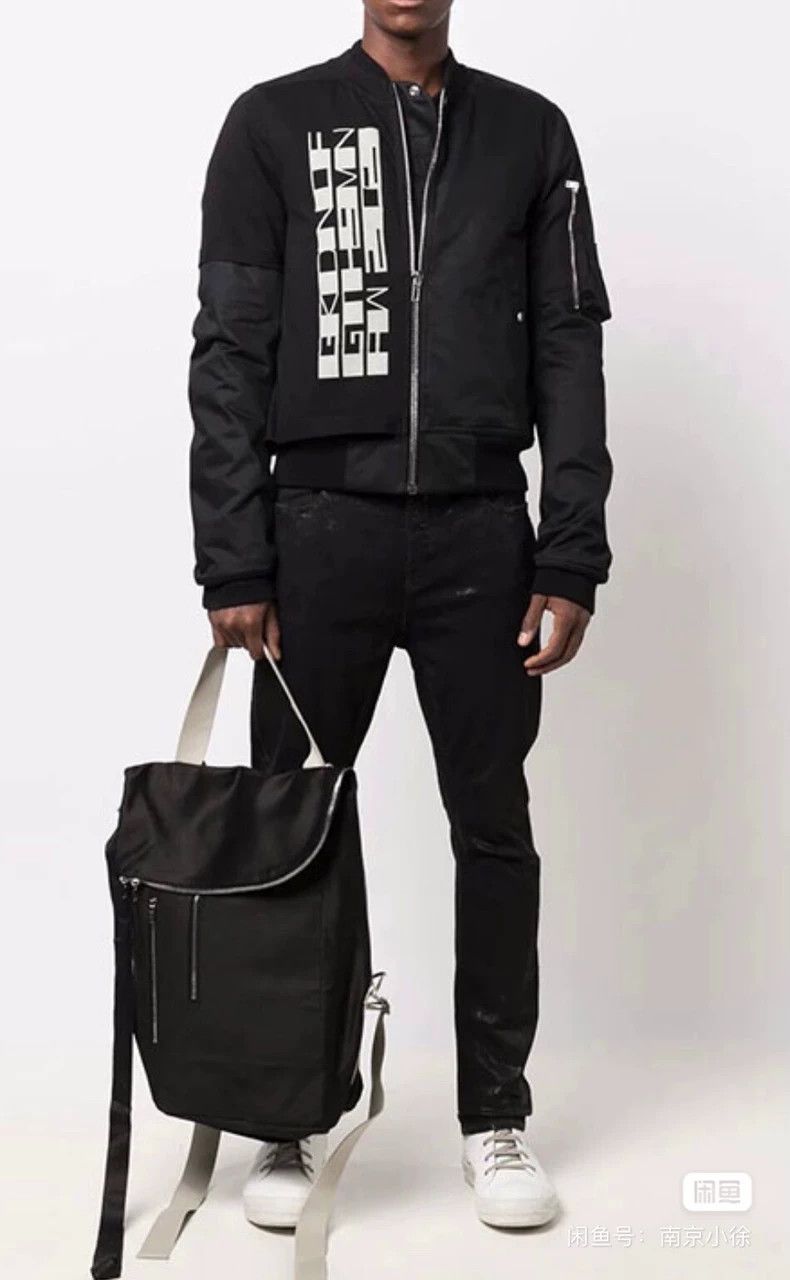 Rick Owens Rick owens Patchwork logo ma1 baseball jacket Size US L / EU 52-54 / 3 - 9 Thumbnail