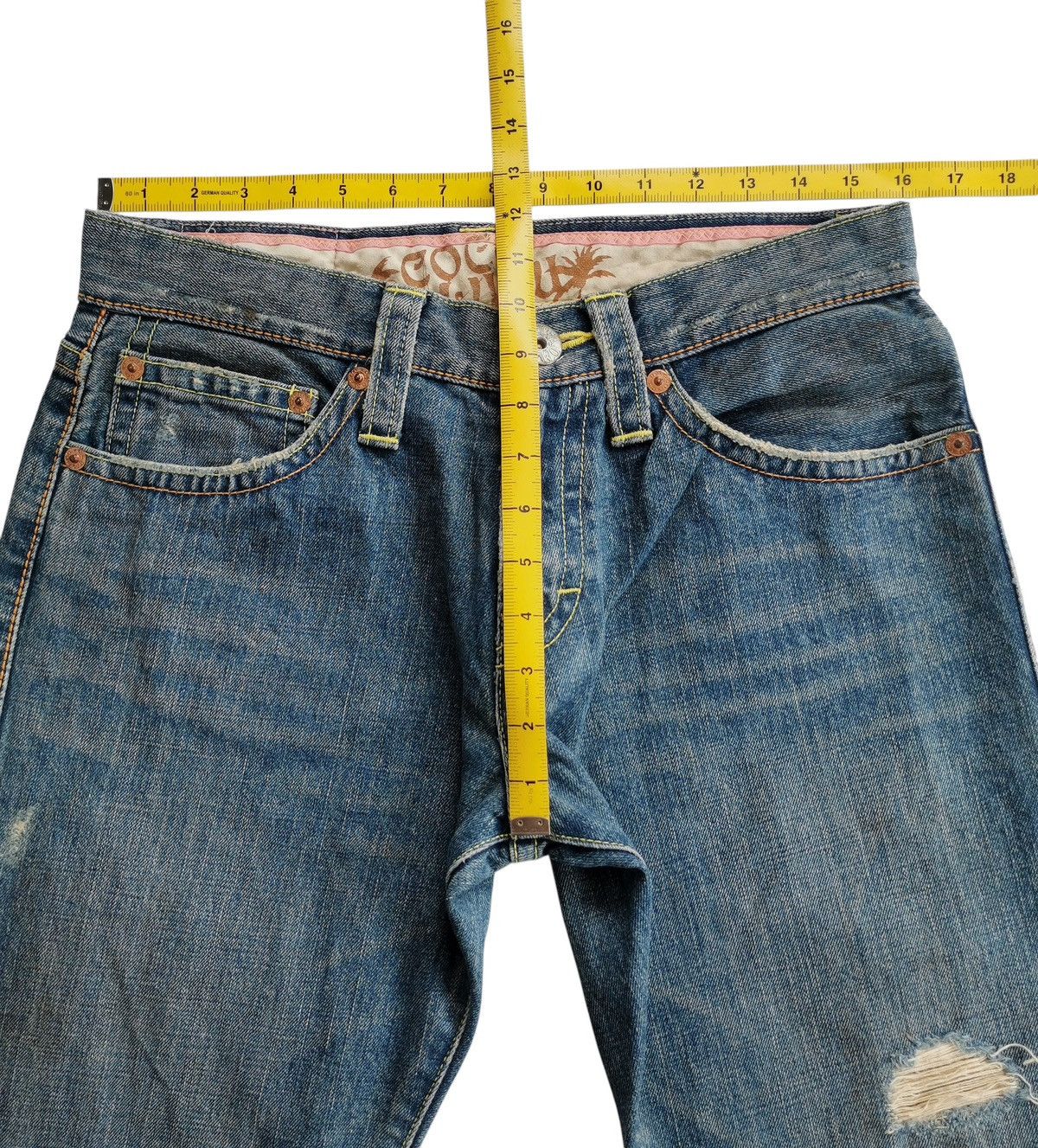 Vintage Vintage COCOLULU Distressed Denim Jeans Japan Size 32x30 Size US 32 / EU 48 - 7 Thumbnail