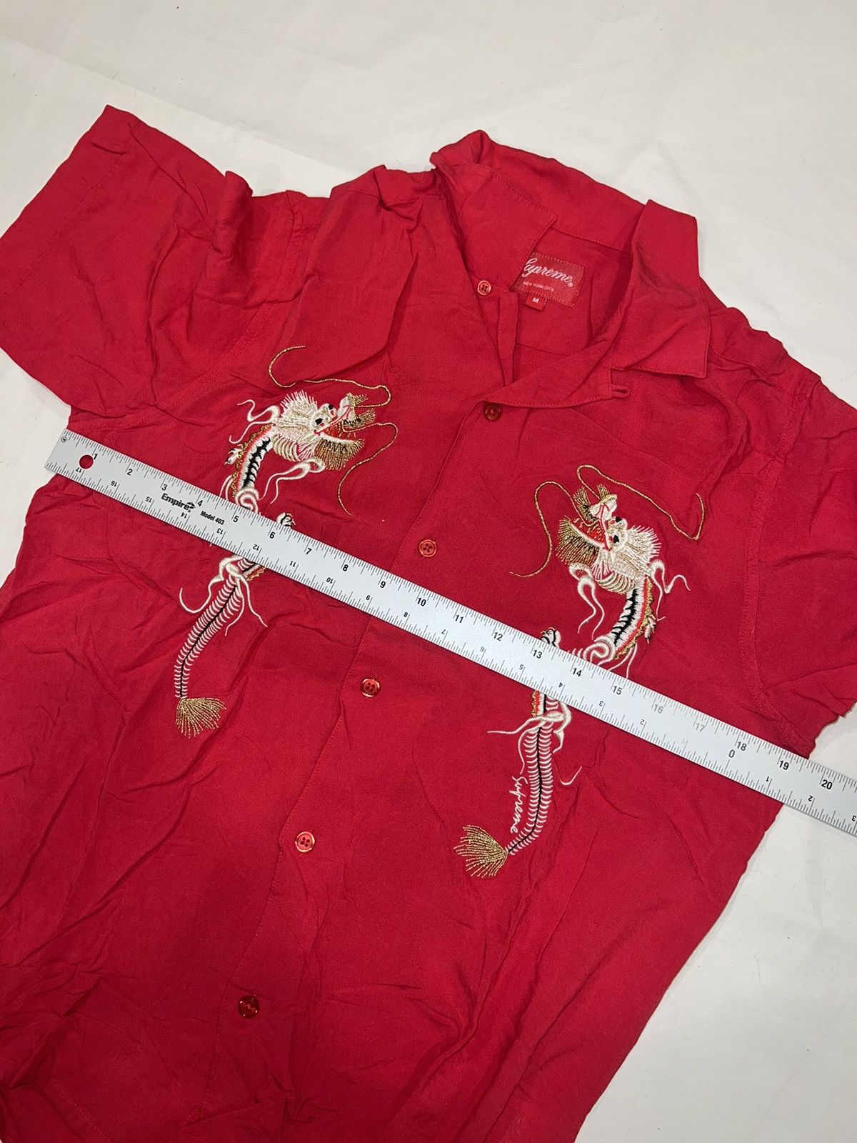 Supreme Supreme Dragon Embroidered Rayon Shirt Size US M / EU 48-50 / 2 - 5 Thumbnail