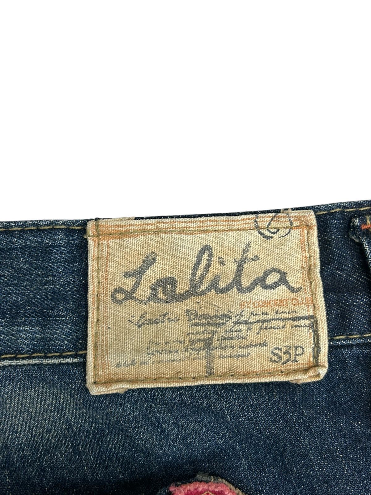 Obelisk Lolita Concert Club Buckle Strap Patch Back Mud Washed Size US 33 - 16 Thumbnail
