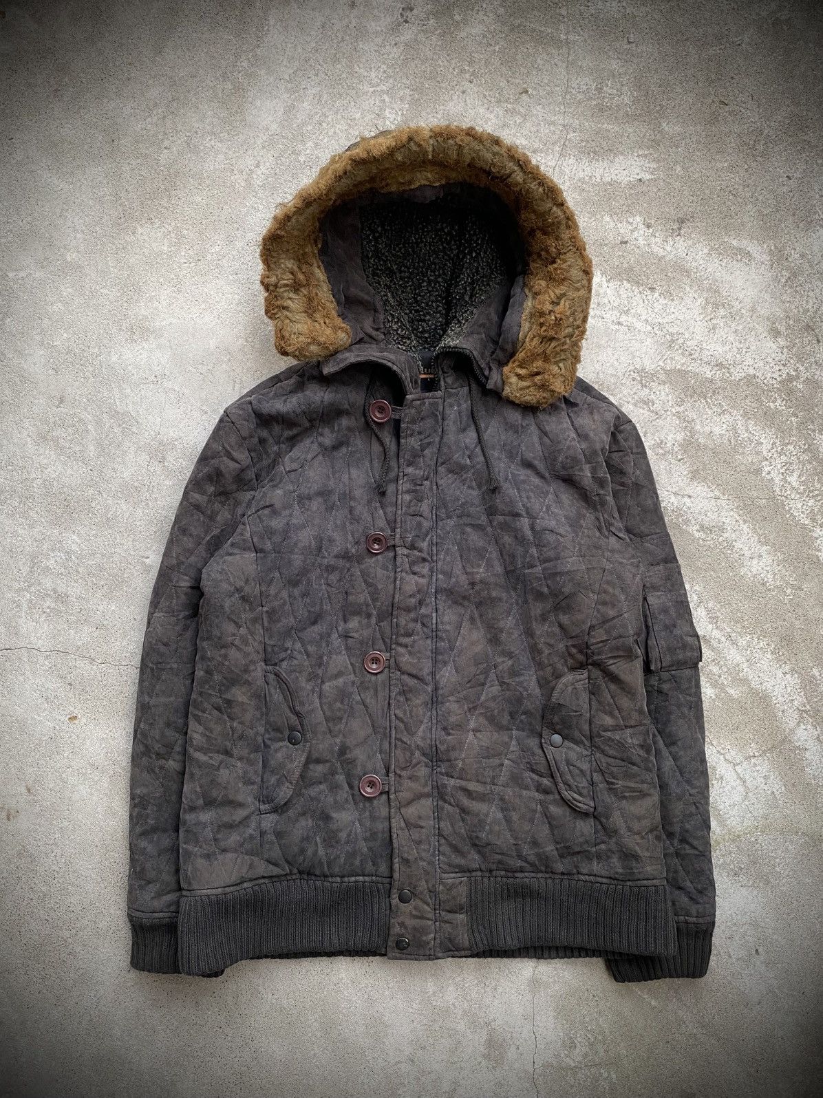Japanese Brand JAPANESE BRAND BLUE5 TOKYO JAPAN FUR FADED JACKET Size US L / EU 52-54 / 3 - 1 Thumbnail
