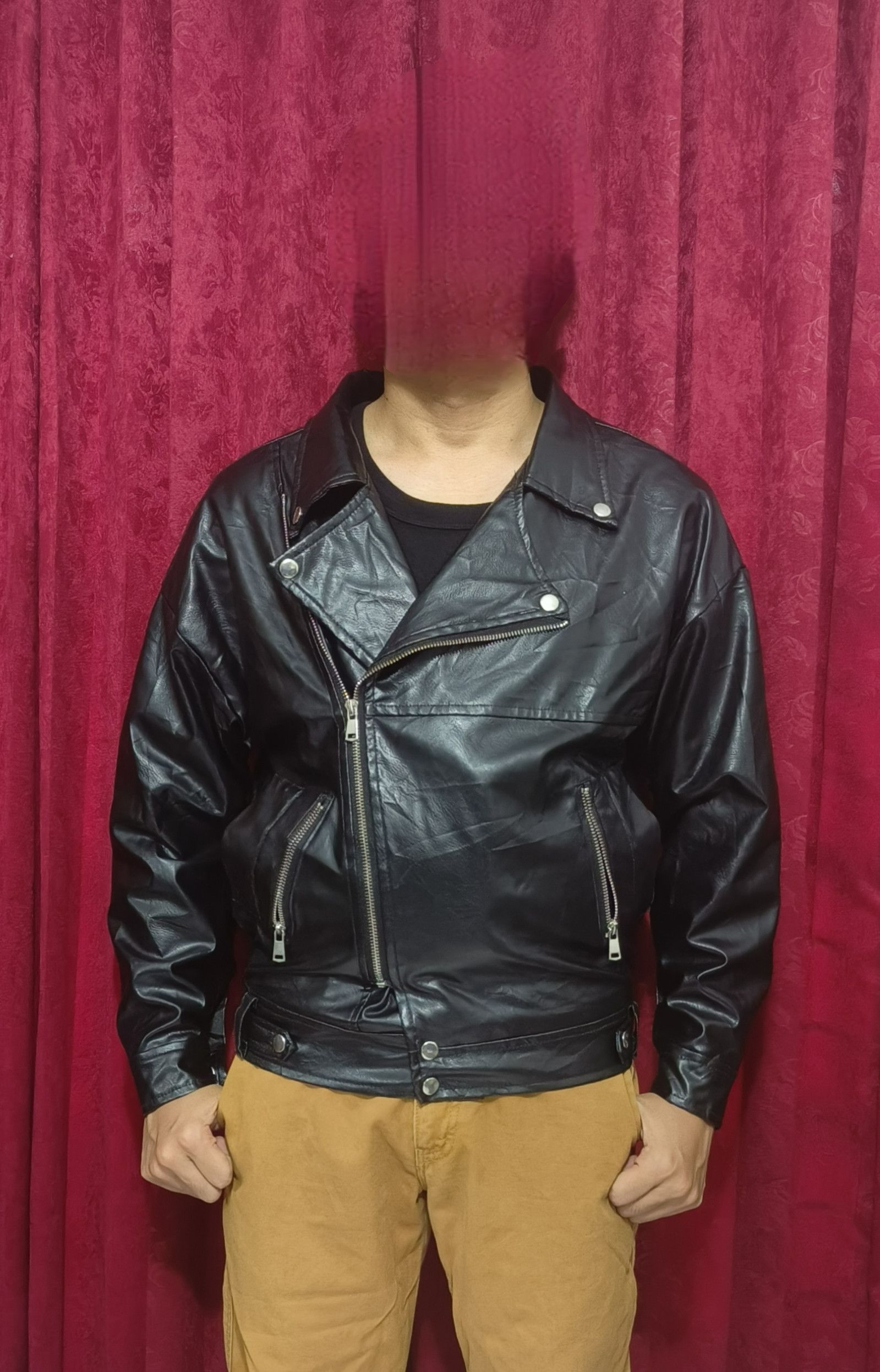 Vintage Vintage Ramones Rockabilly Motorcycle Faux Leather Jacket Size US M / EU 48-50 / 2 - 8 Thumbnail