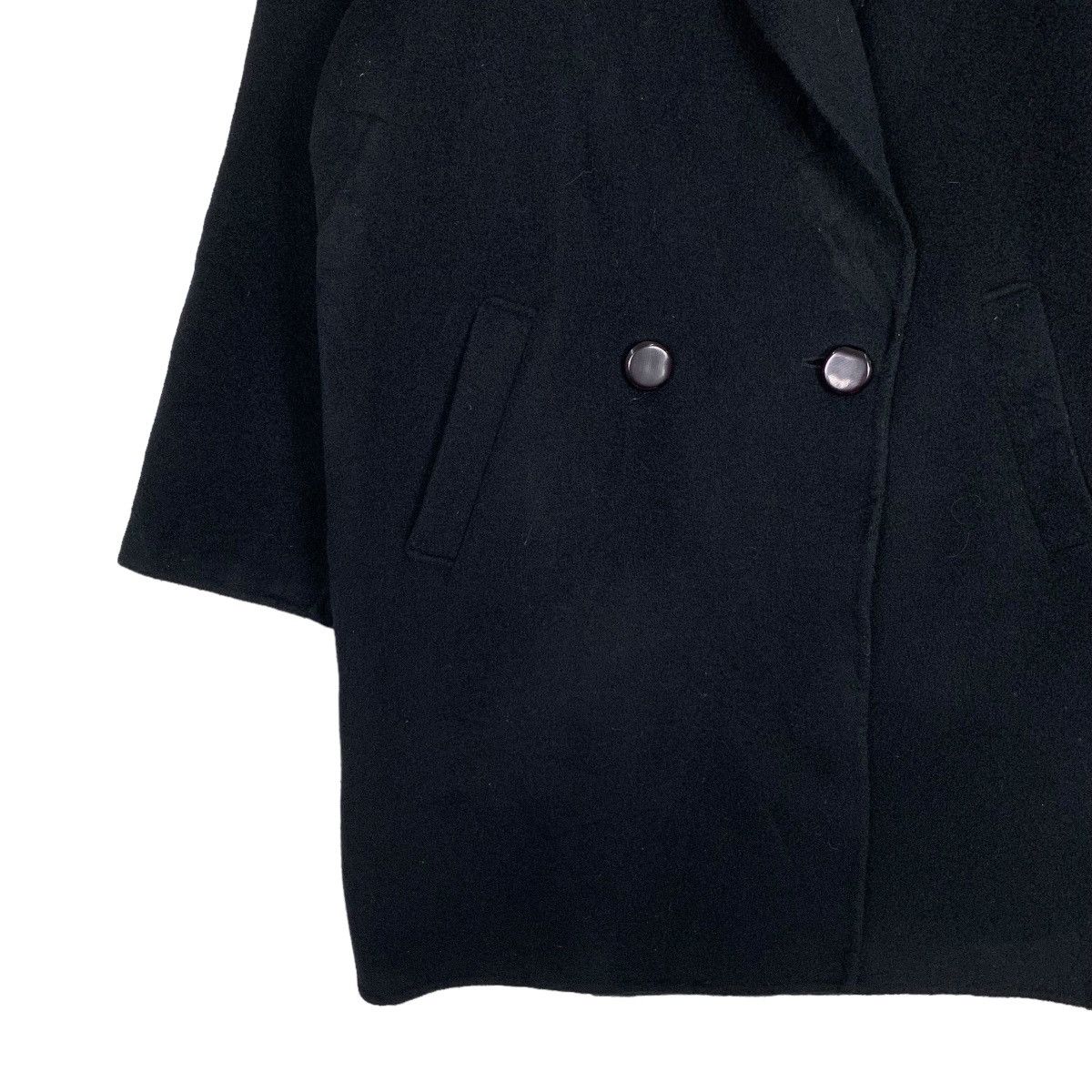Handmade JEAN VELKONE Hand Made Cashmere & Wool Coat #1074-C49 Size L / US 10 / IT 46 - 3 Thumbnail