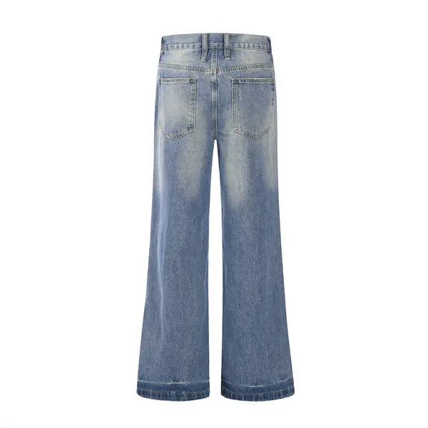 VIBE American men's casual loose washed flared jeans Size US 32 / EU 48 - 3 Thumbnail