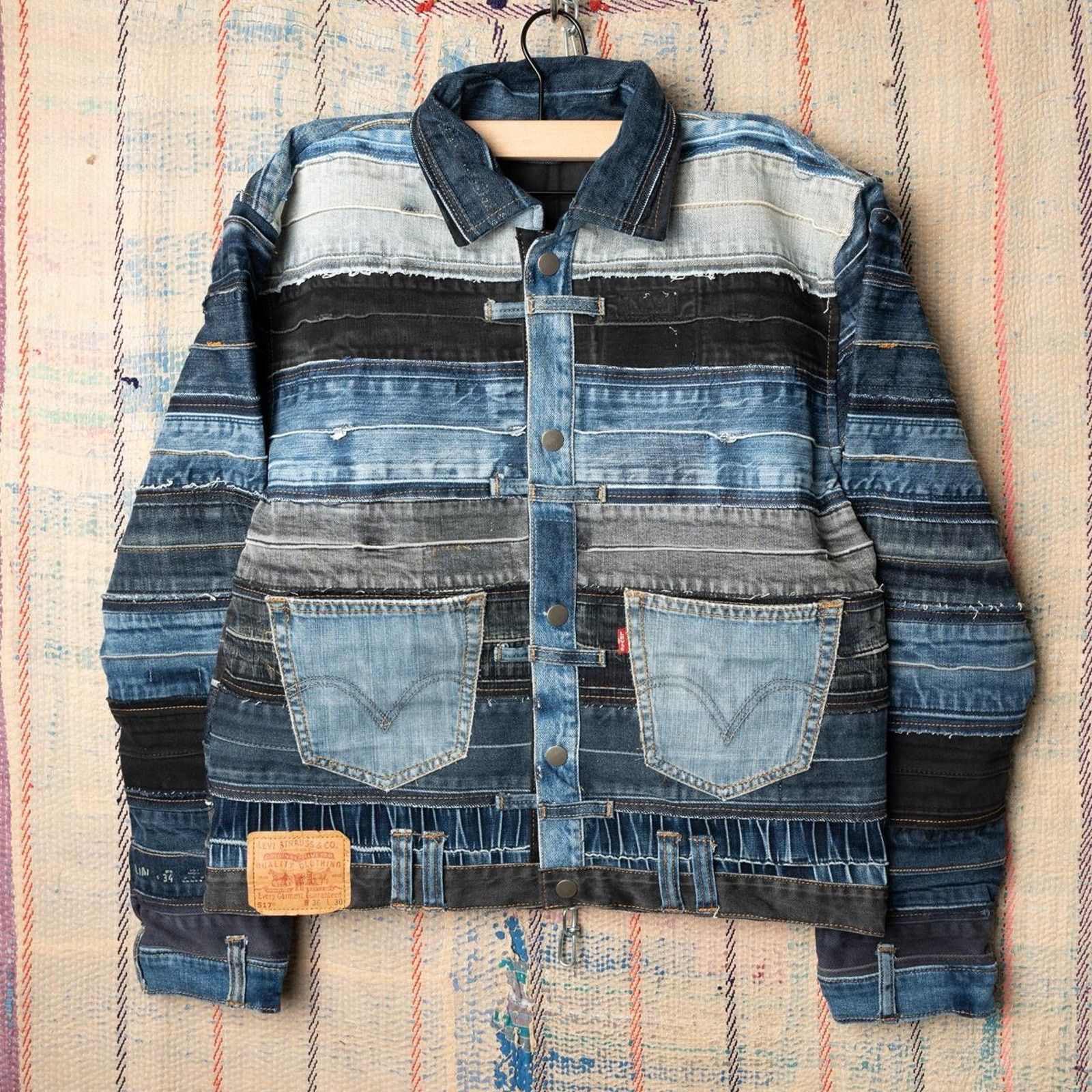 Levi's Custom Upcycled levis denim jacket , One of One Rework Size US M / EU 48-50 / 2 - 1 Thumbnail