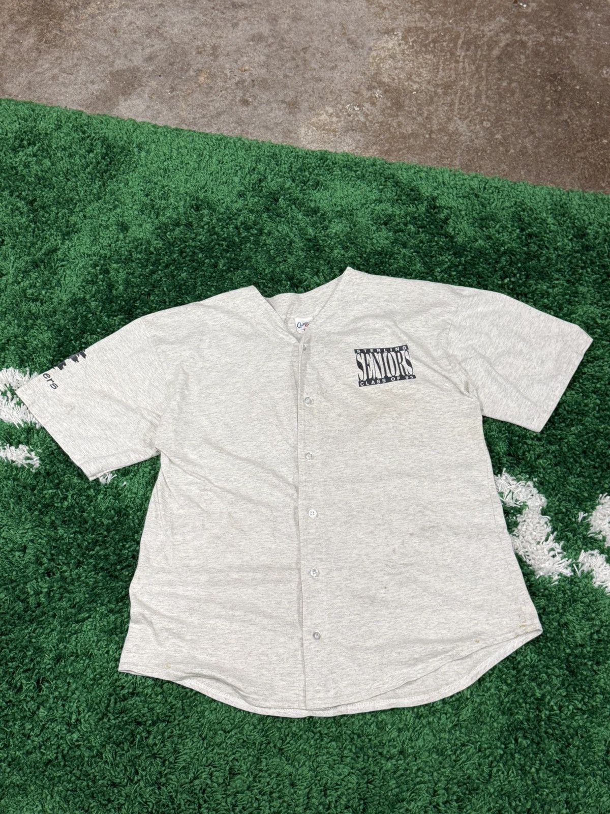 Vintage 1993 Ross Sterling High Class Baseball Jersey Grey XL Size US XL / EU 56 / 4 - 3 Thumbnail
