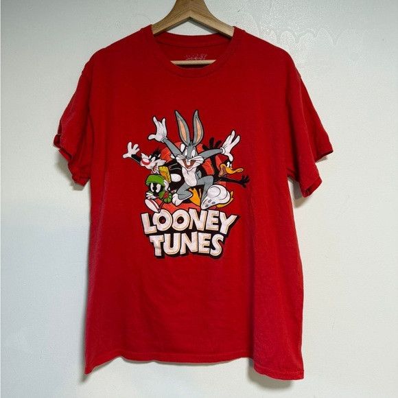 Other Looney Tunes Red T-Shirt – Bugs Bunny, Daffy Duck – Size XL Size US XL / EU 56 / 4 - 2 Thumbnail