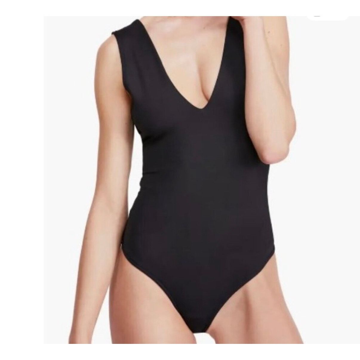 Free People Intimately Free People Deep V Thong&Keep It Going Bodysuit,S Size 27" / US 4 / IT 40 - 2 Thumbnail