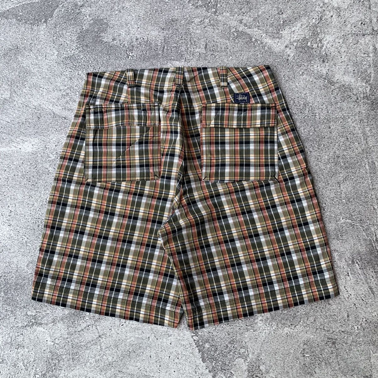 Stussy Vintage 80s Stussy Plaid Shorts Size US 32 / EU 48 - 2 Thumbnail