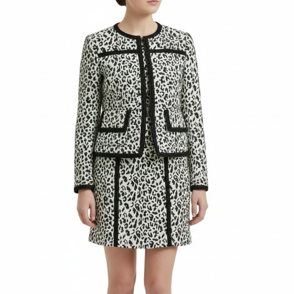 Nanette Lepore Nanette Lepore Leopard-Print Sheath Dress + Jacket Set, US0 Size XS / US 0-2 / IT 36-38 - 3 Thumbnail