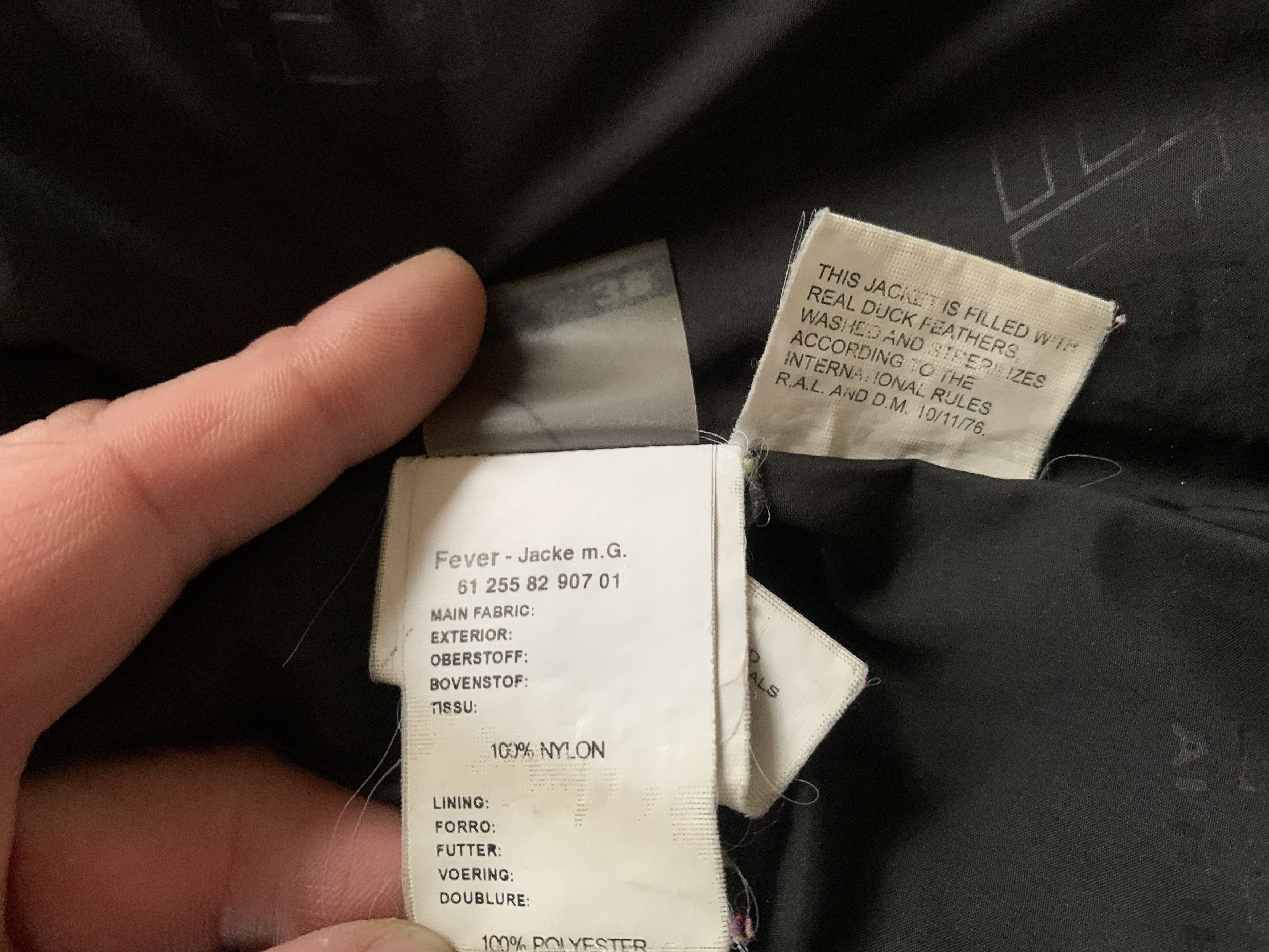 Other Air Field Womens Black Down Italian Quilted Jacket Size M / US 6-8 / IT 42-44 - 9 Thumbnail