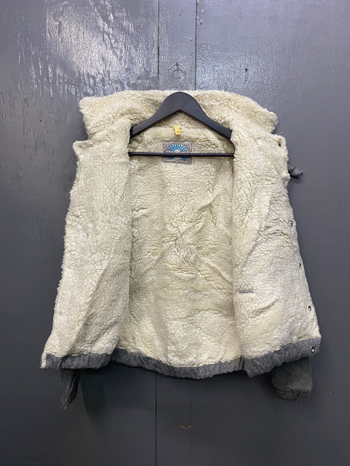 Vintage Vintage William Barry Struggle Gear Shearling Wool Jacket Size US S / EU 44-46 / 1 - 6 Thumbnail