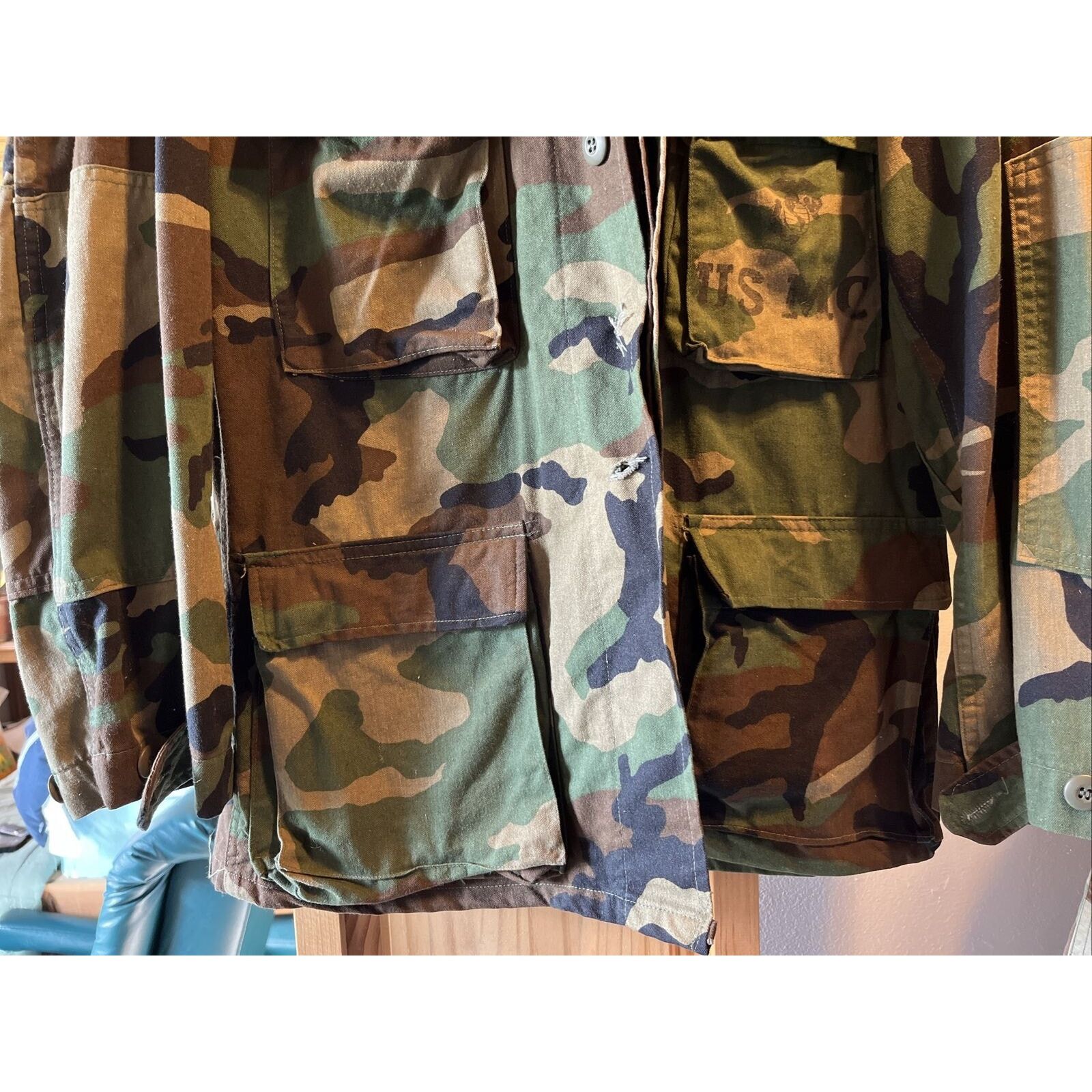 Other Vintage USMC Military Jacket Mens Small LS Missing 2 Buttons Size US S / EU 44-46 / 1 - 8 Thumbnail