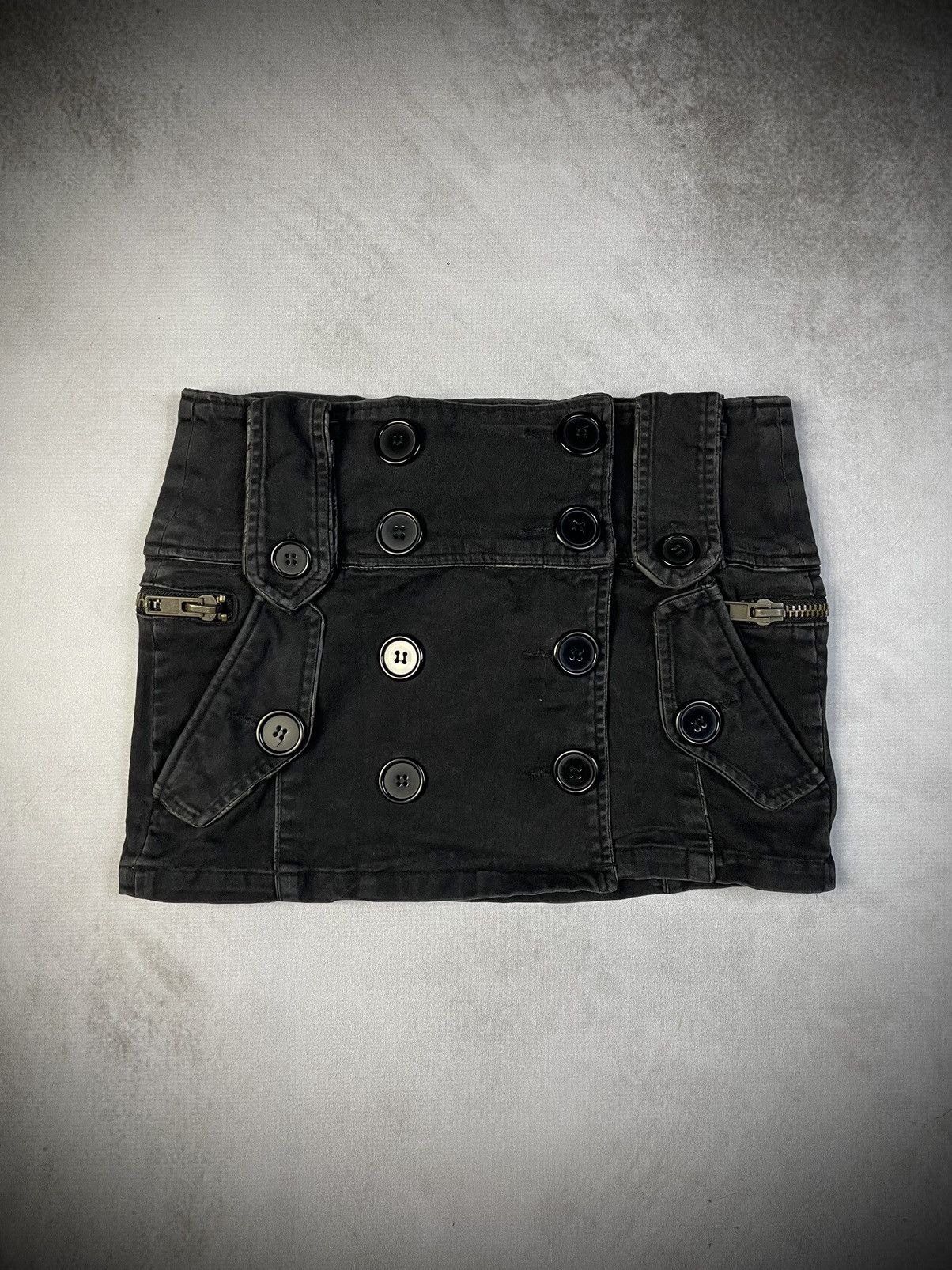 Japanese Brand 2000s Heaven and Earth Military Cargo Mini Skirt Size 27" / US 4 / IT 40 - 1 Thumbnail