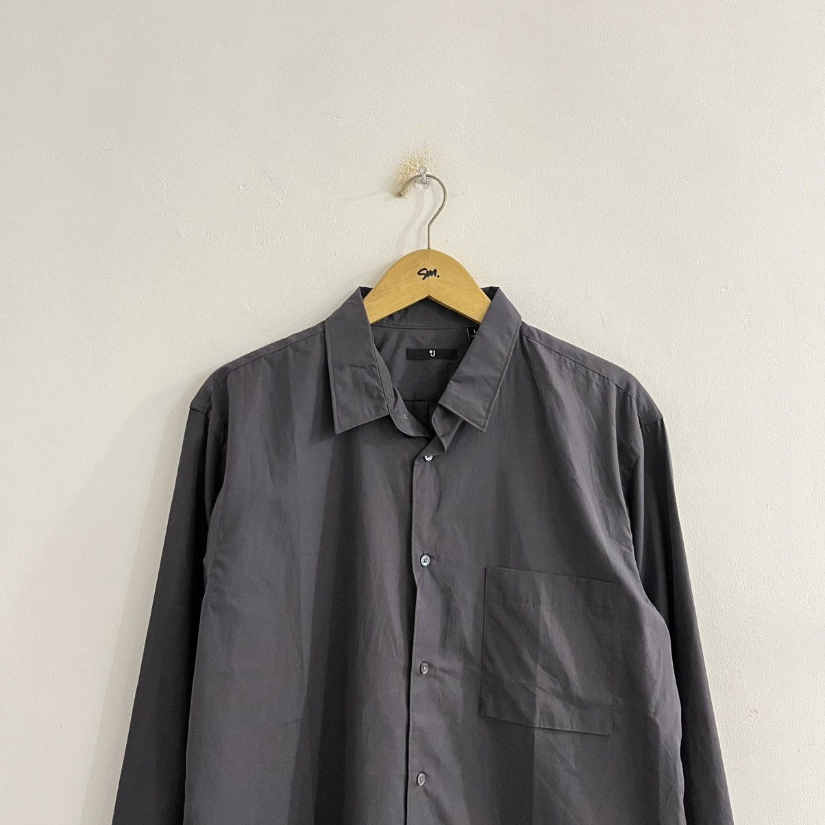 Uniqlo Jil Sander X Uniqlo Dark Grey Button Up Shirt Size US L / EU 52-54 / 3 - 2 Thumbnail