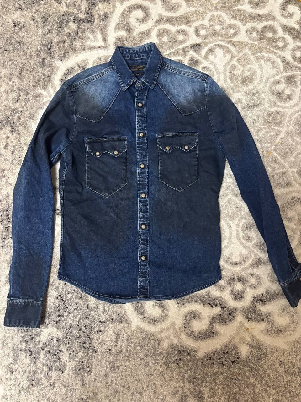 Zara Zara Man women's denim shirt, size S, blue Size S / US 4 / IT 40 - 5 Thumbnail