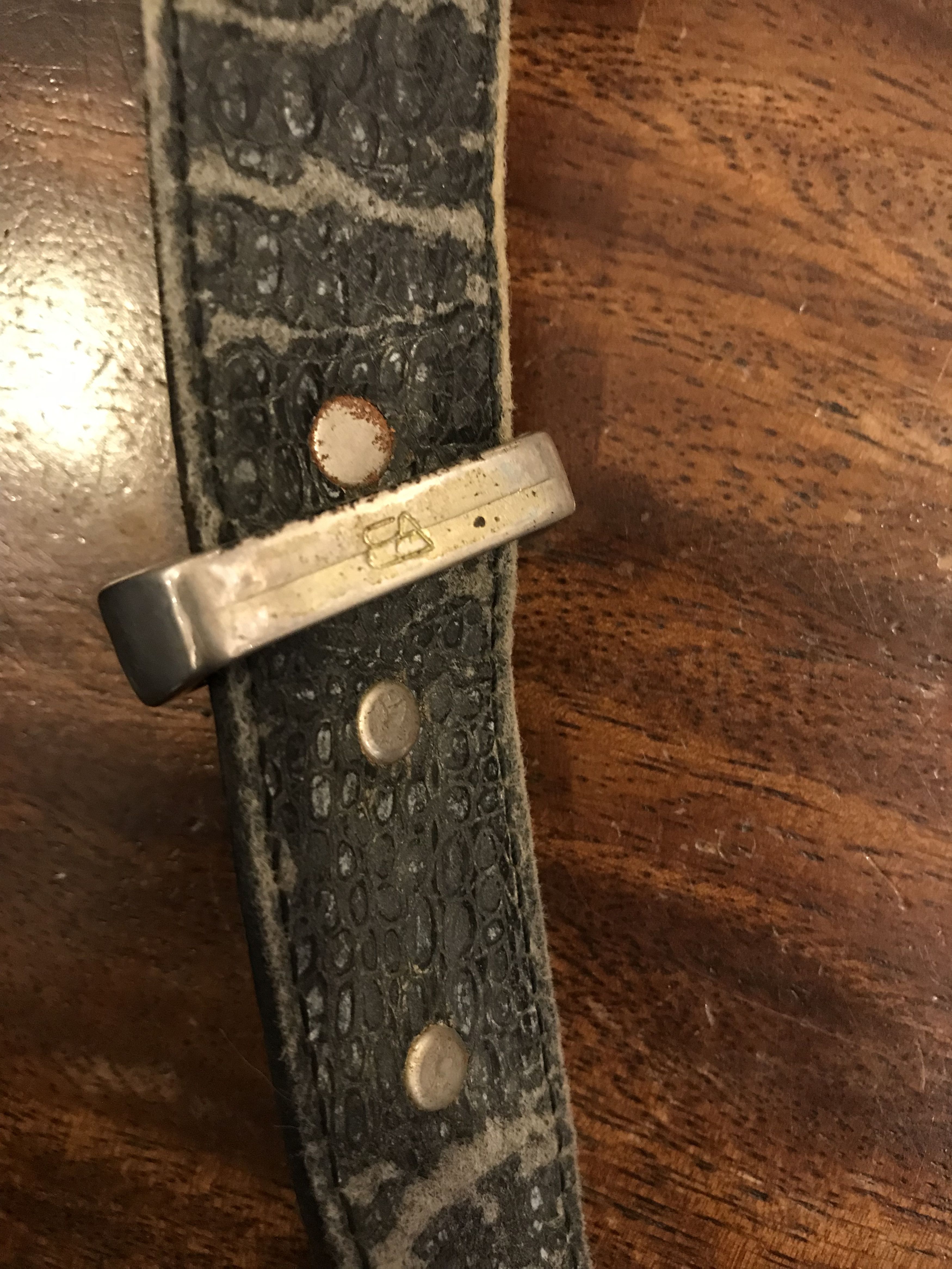 Vintage 🔥 Rare 🔥 Vintage EA Belts Studed Chrome Size ONE SIZE - 13 Thumbnail