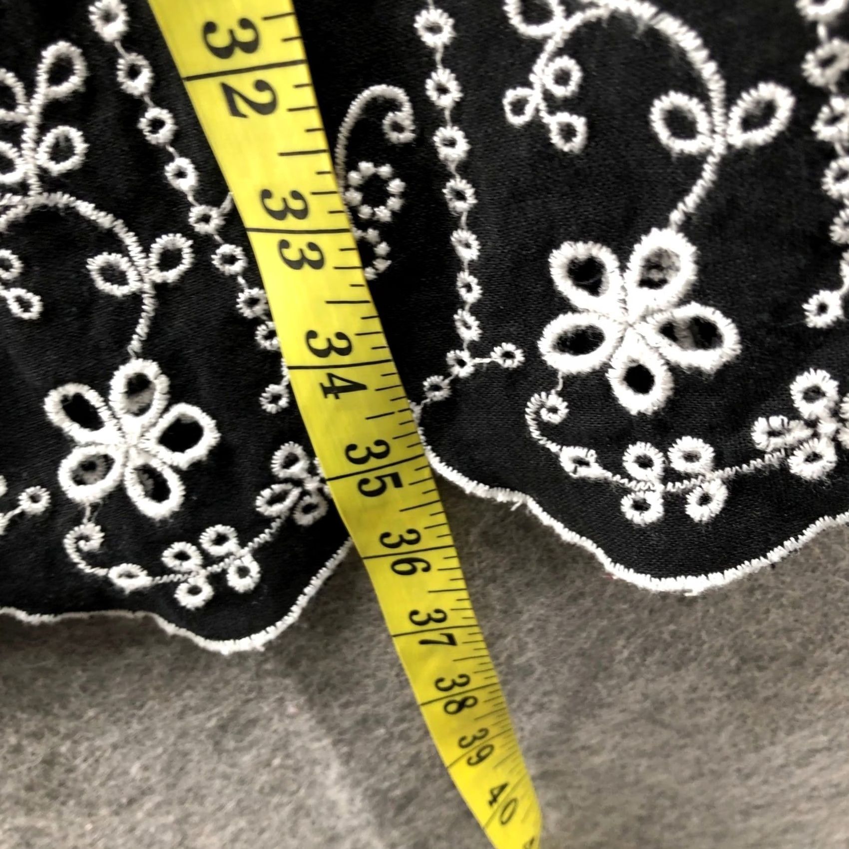 Old Navy Old Navy Linen Blend Dress Womens XL Black Eyelet Off Shoulder Embroidered Size XL / US 12-14 / IT 48-50 - 8 Thumbnail