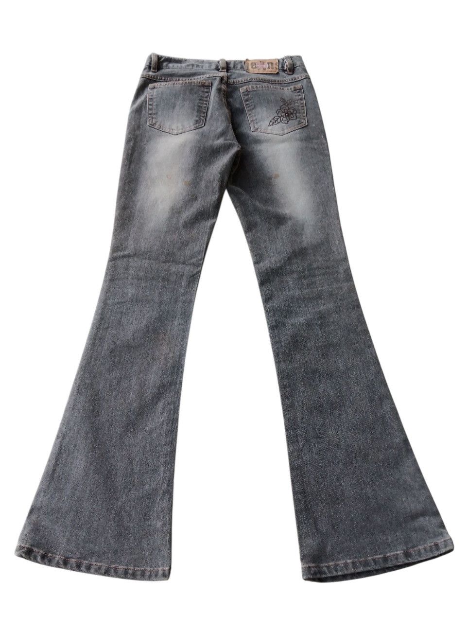 Japanese Brand G.jon flare flower tattoo jeans Size US 28 / EU 44 - 8 Thumbnail