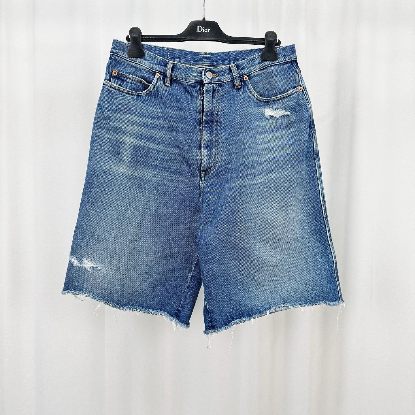 MM6 MM6 Maison Margiela Distressed Denim Shorts Size 32 Size US 32 / EU 48 - 1 Thumbnail